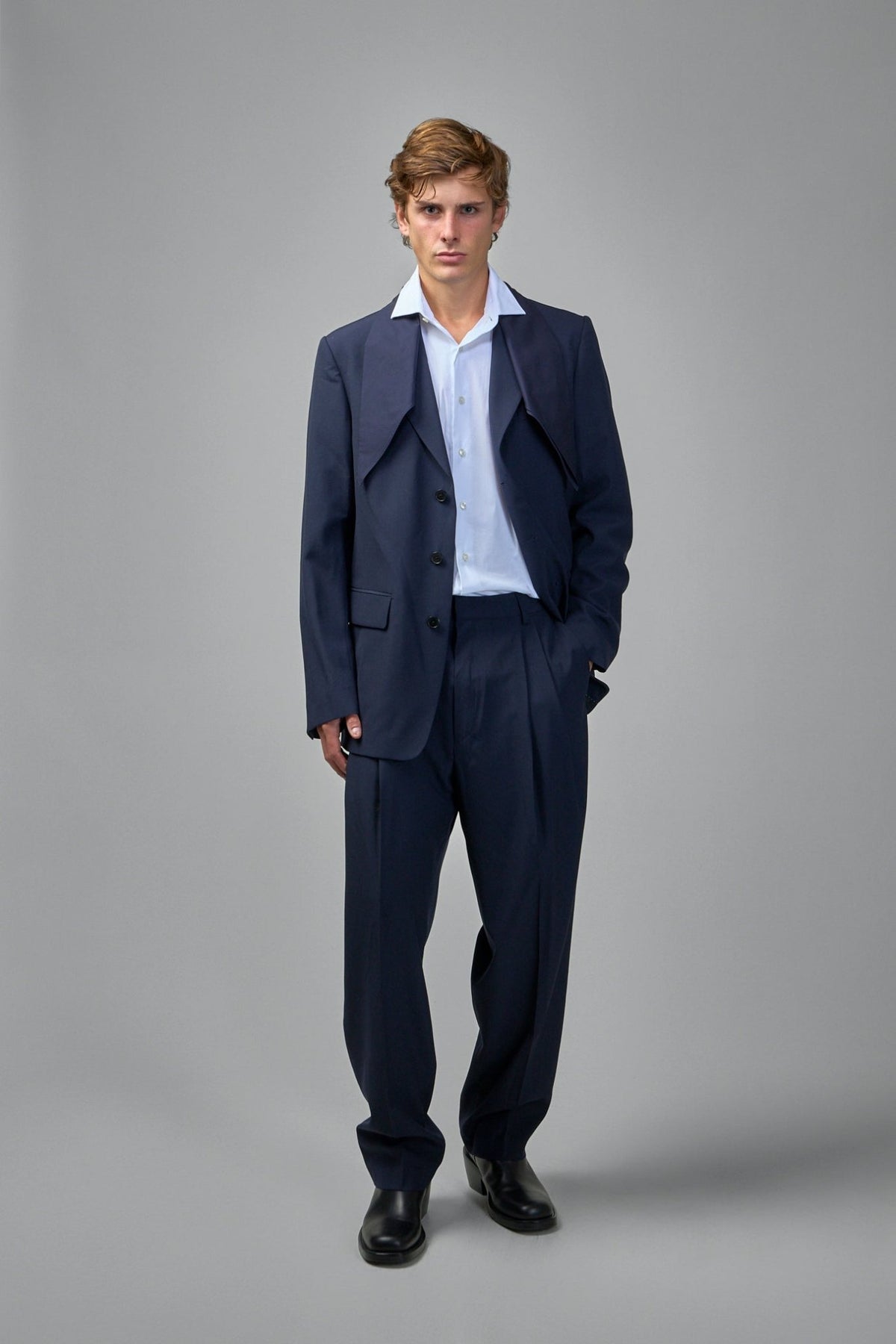 Dries Van Noten Buford Blazer flap hip pocket detail