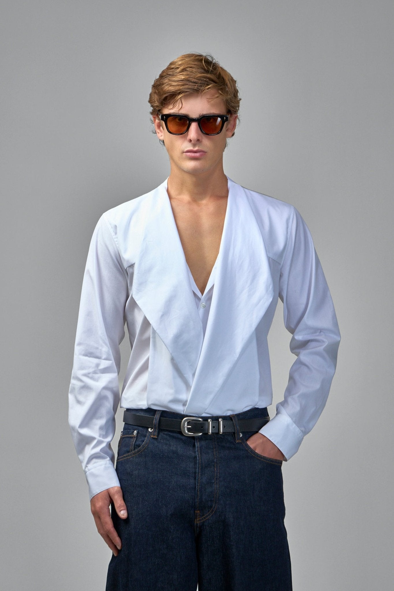 Dries Van Noten - Curlbitt Bow Neck Cotton Poplin Shirt - LABELS