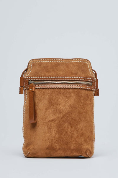 Pleated Leather Clutch