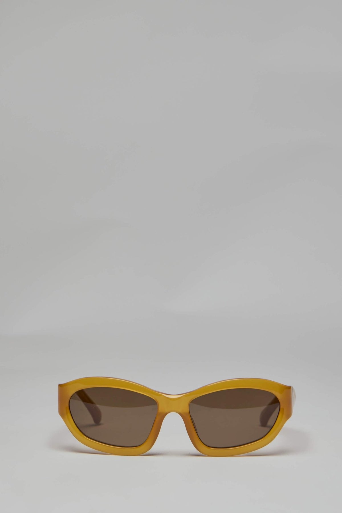 Dries Van Noten DVN M Sunglasses in yellow acetate with tinted lenses
