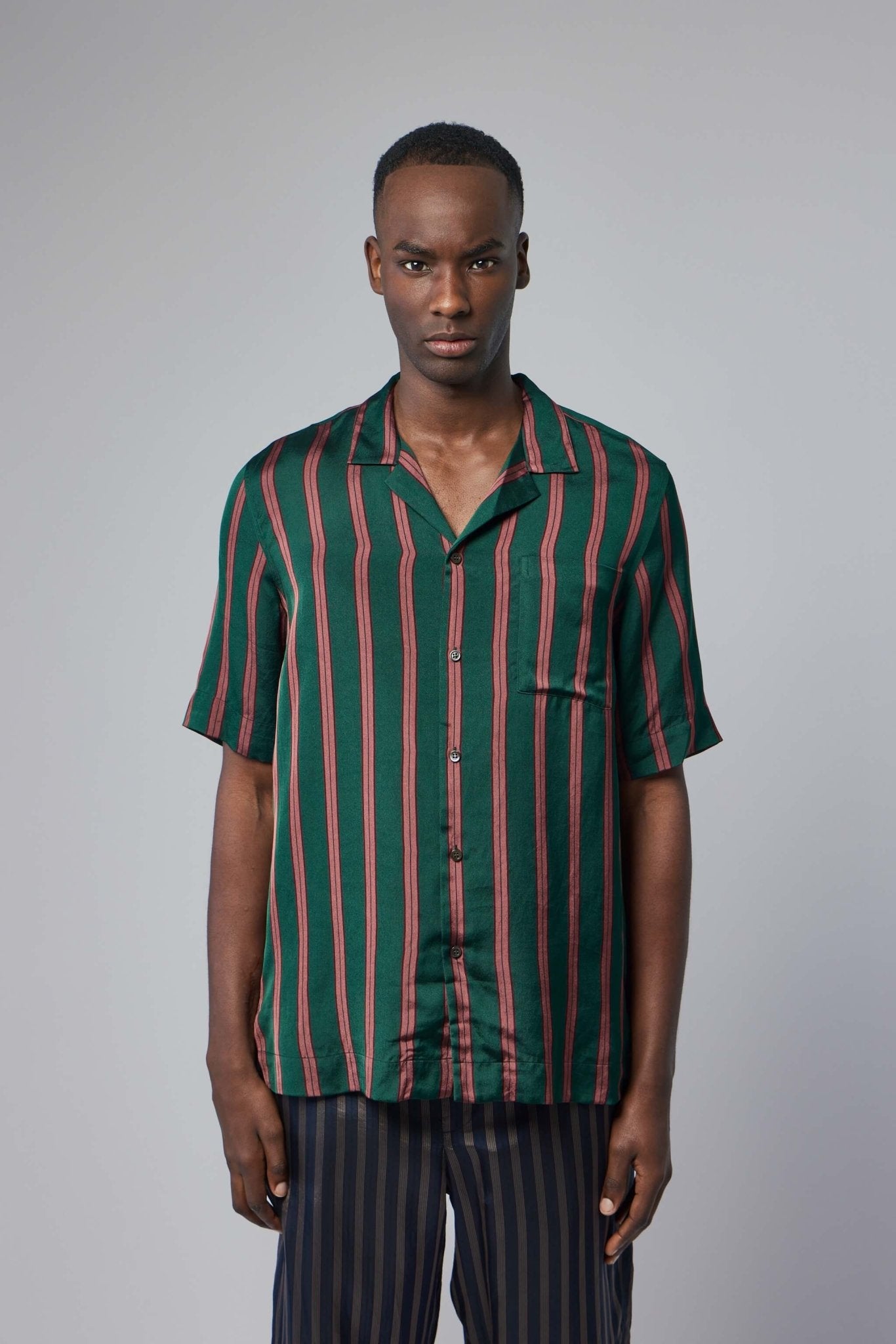 Dries Van Noten - Fluid Striped Viscose Silk Shirt - LABELS