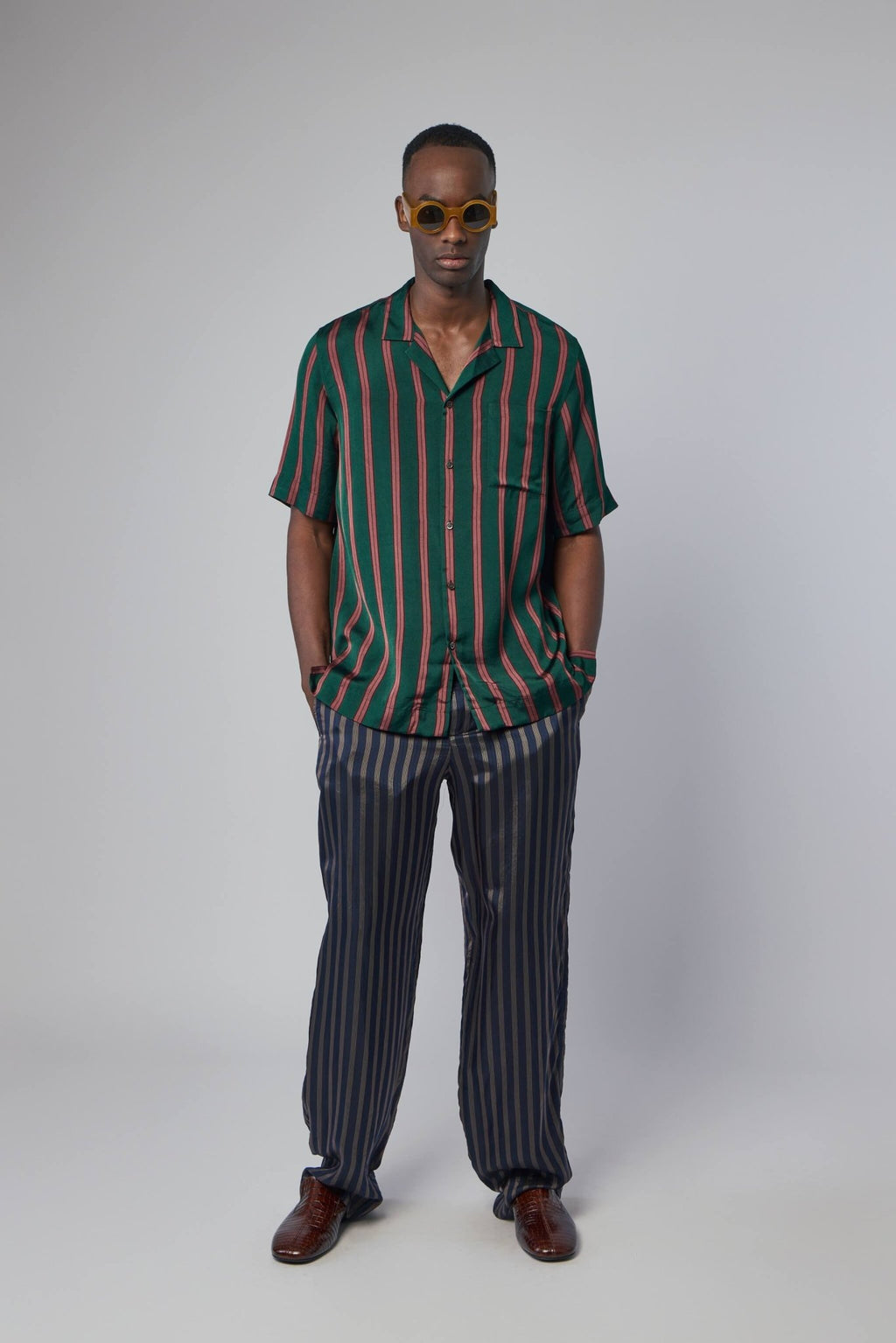 Dries Van Noten - Fluid Striped Viscose Silk Shirt - LABELS
