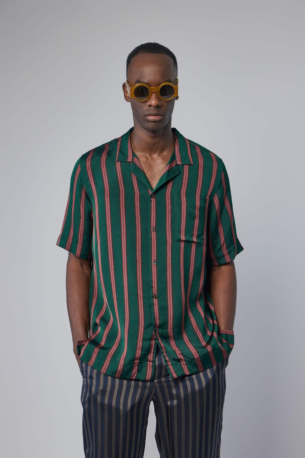 Dries Van Noten - Fluid Striped Viscose Silk Shirt - LABELS