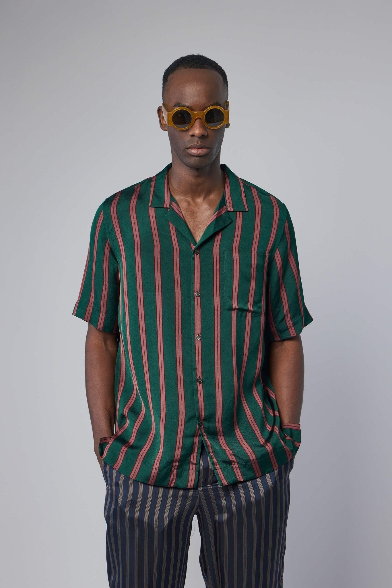 Dries Van Noten - Fluid Striped Viscose Silk Shirt - LABELS