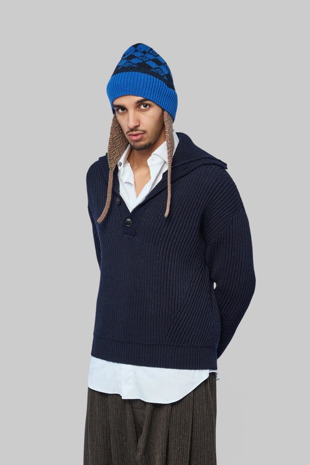 Dries Van Noten - Mallawi Ribbed Polo Jumper - LABELS
