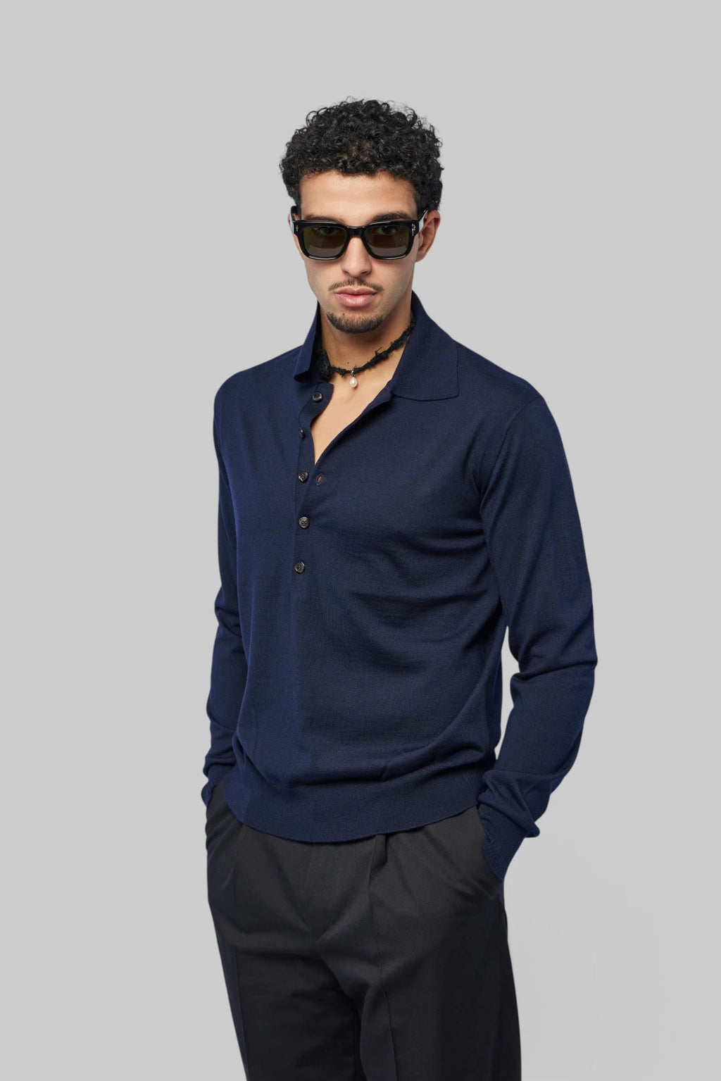 Dries Van Noten - Muano Wool Polo Shirt - LABELS