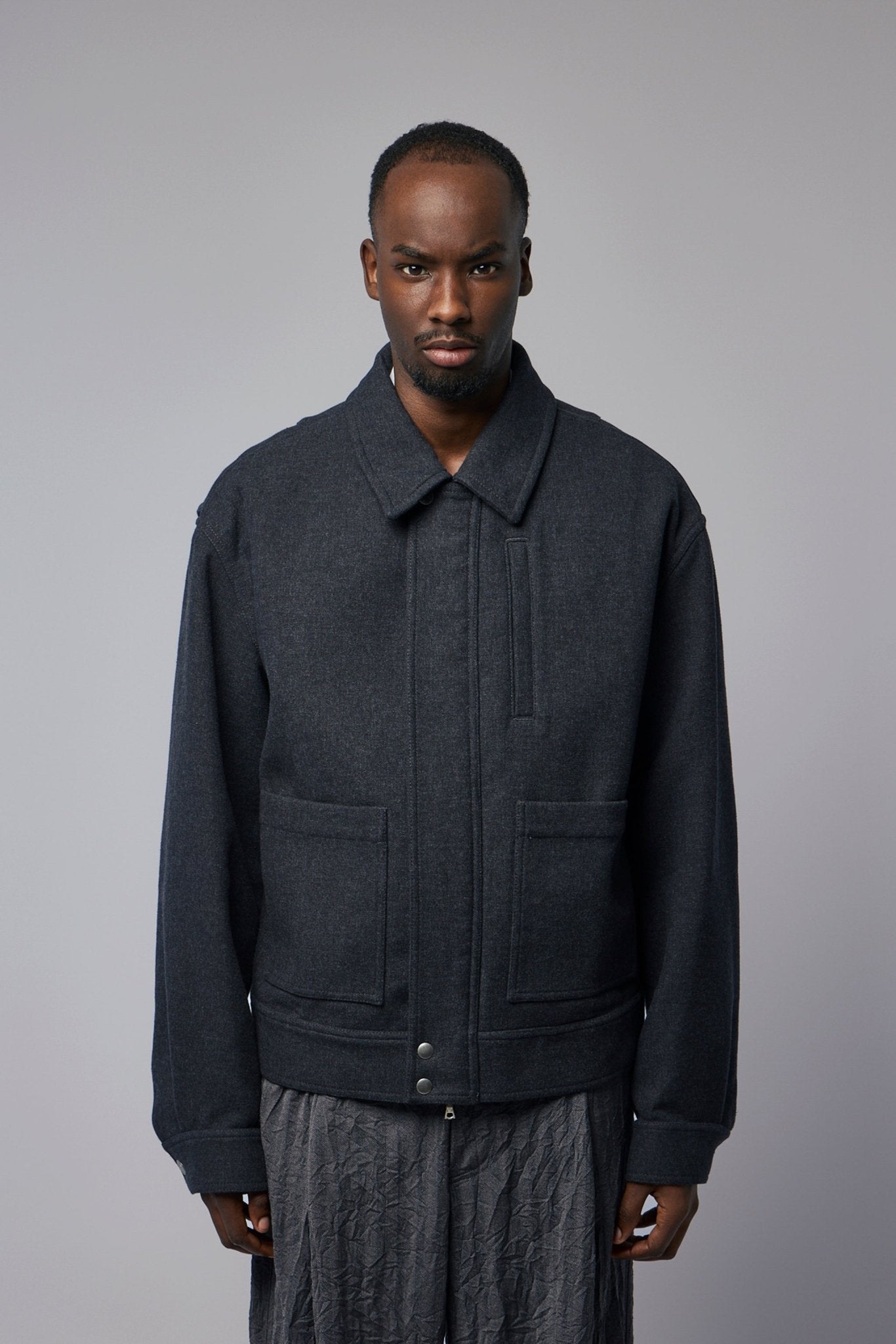 Dries Van Noten M.W. Jacket - Dark Grey Bomber – LABELS