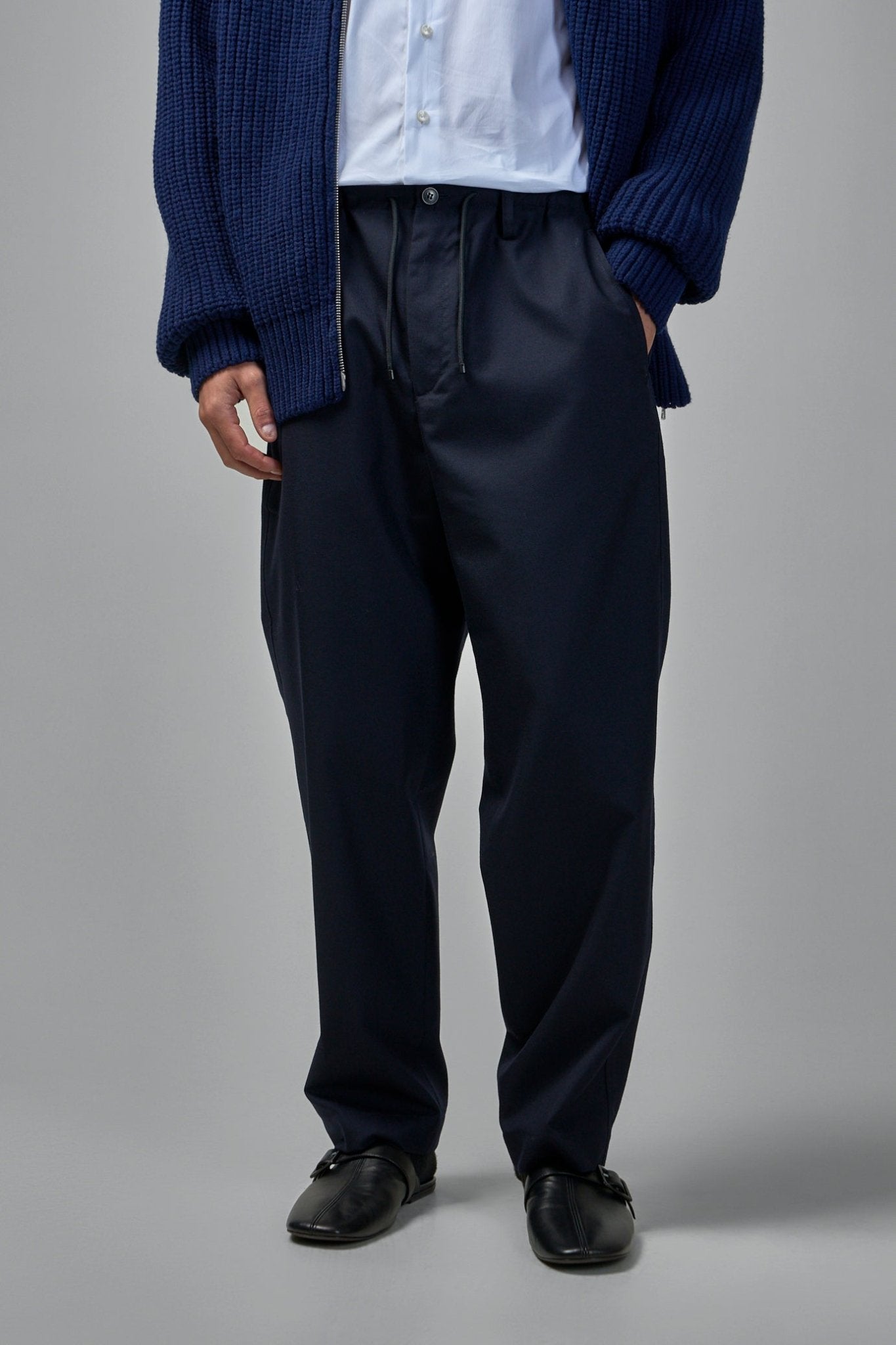 DRIES VAN NOTEN phoenix ツータックワイドスラックス44 Dries Van Noten Phoenix Wool Flared Pants – LABELS