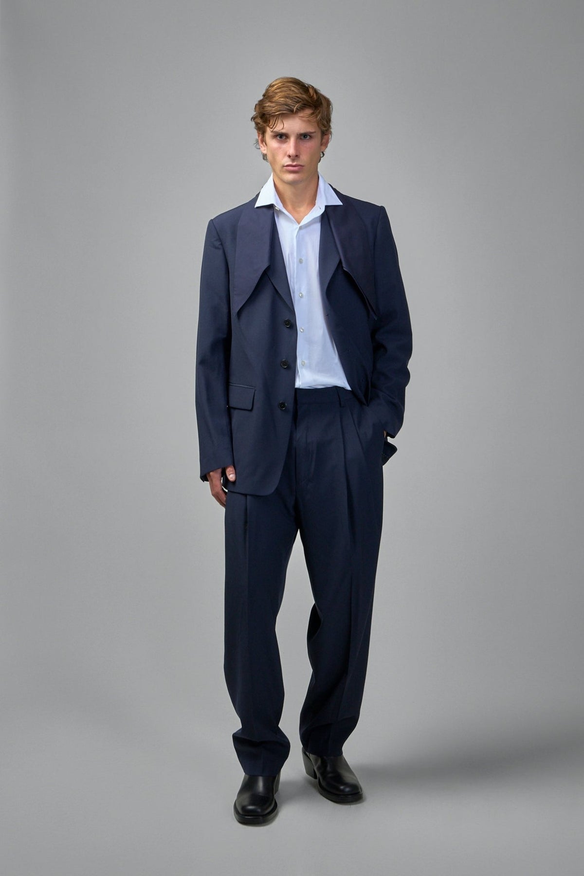 Full outfit styling with Dries Van Noten Phoenix wool flared pants