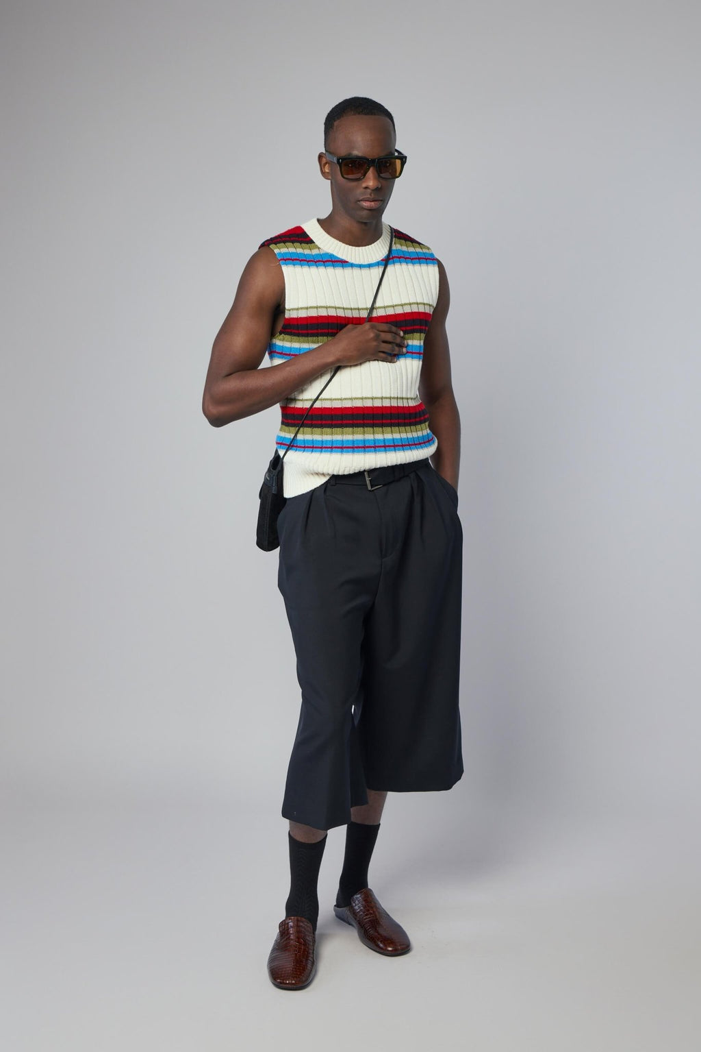 Dries Van Noten - Striped Sleeveless Sweater - LABELS