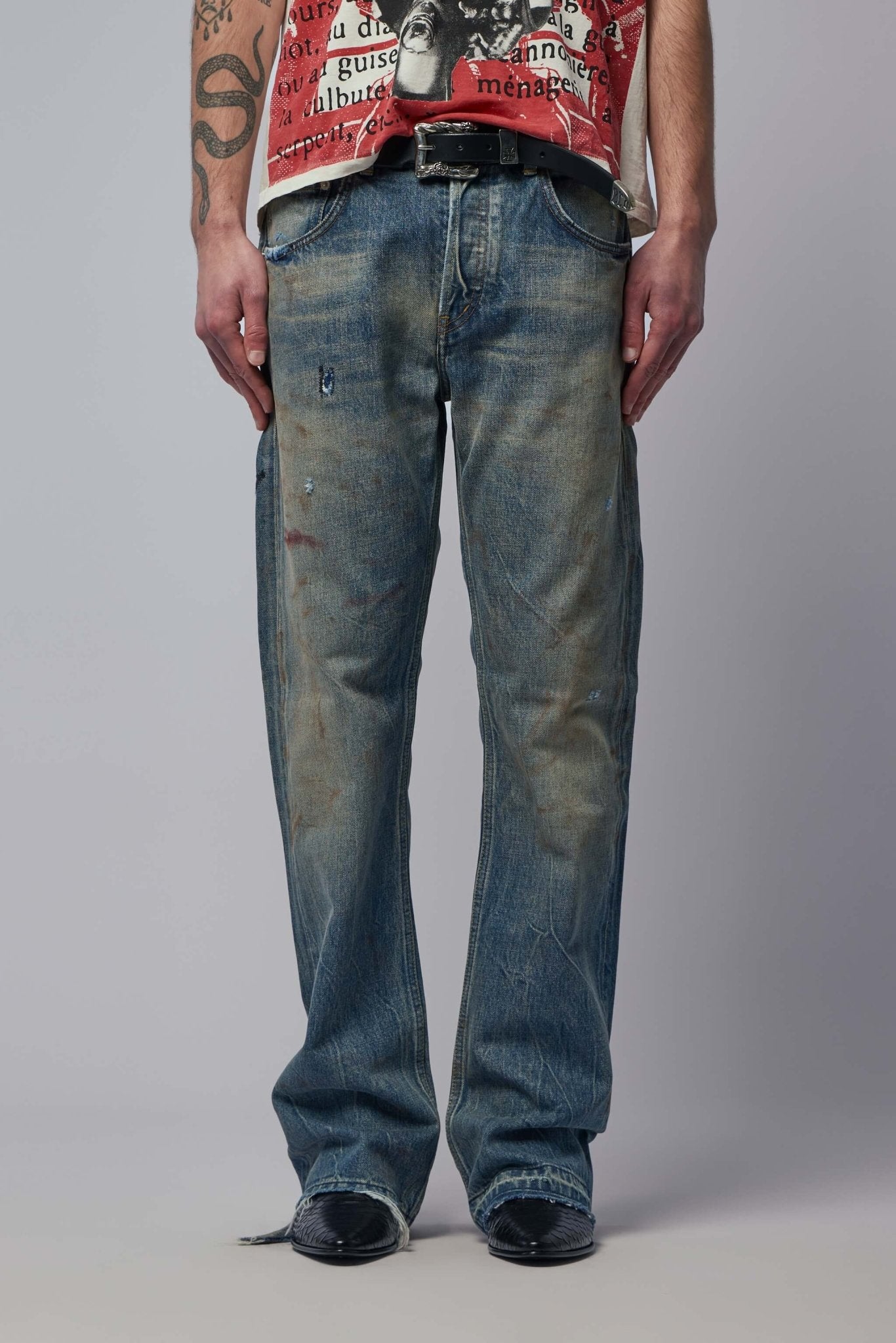 Enfants Riches Déprimés Elvis Texas Flare Jeans - LABELS