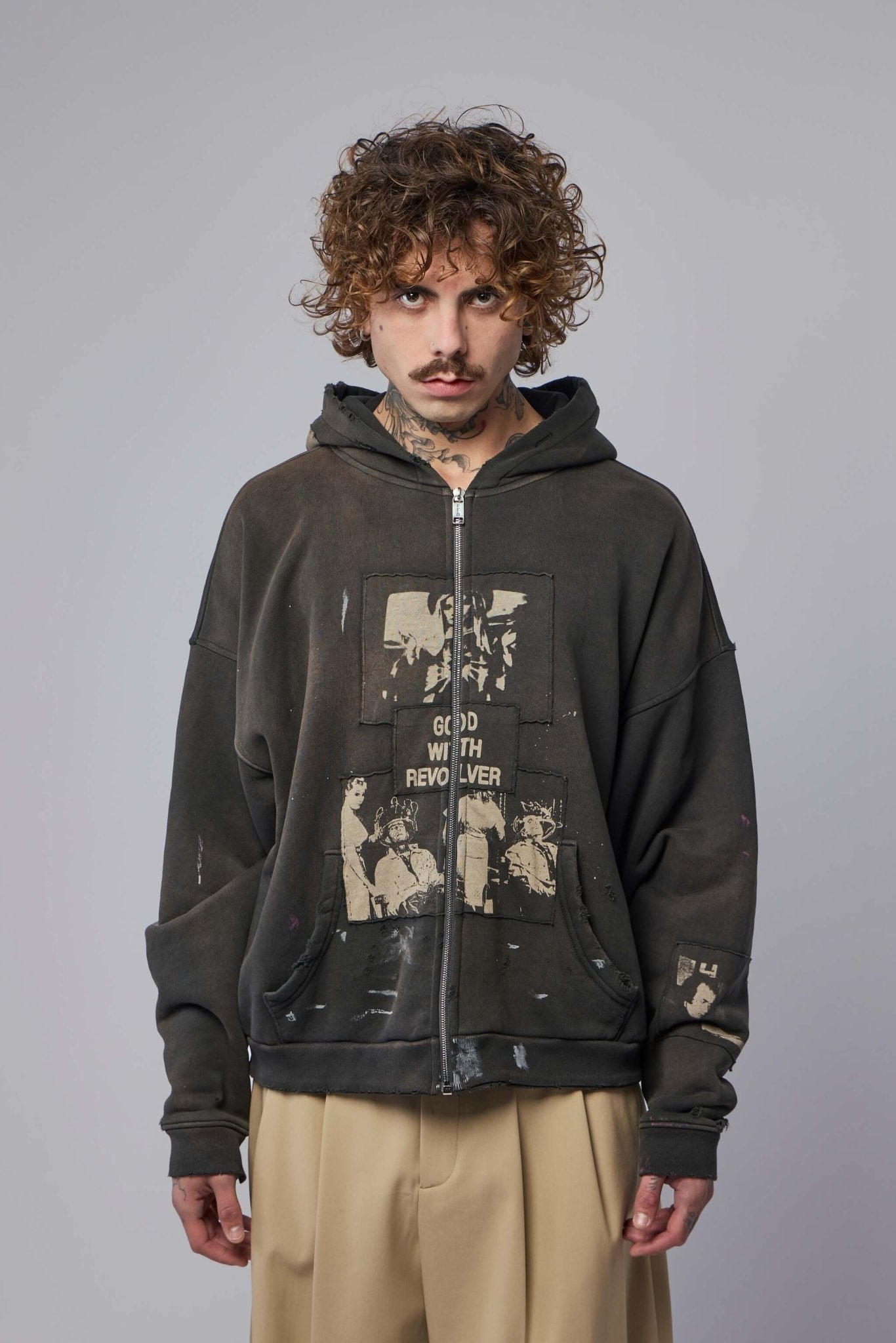 Enfants Riches Déprimés - God with Revolver Zip Hoodie - LABELS