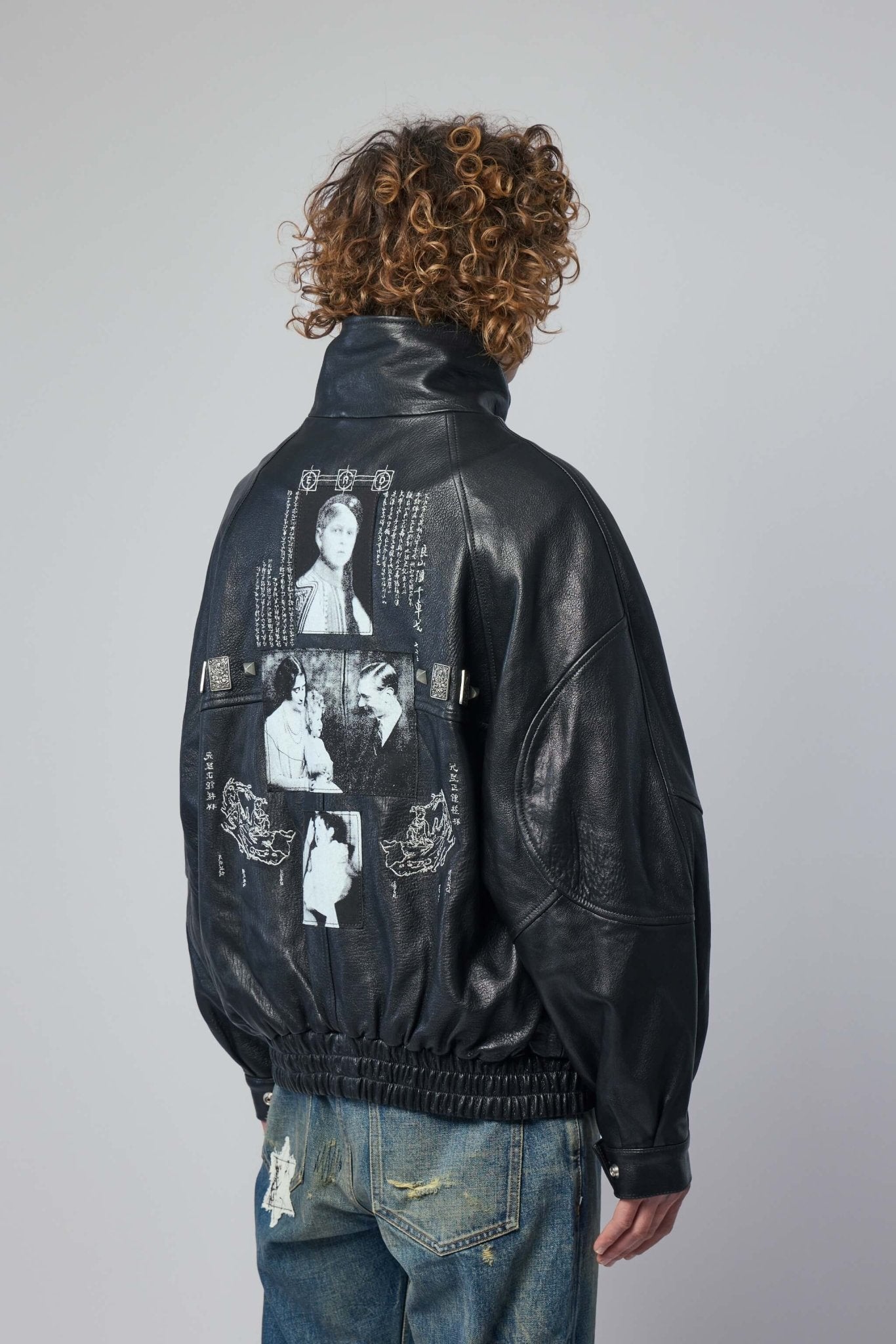 Enfants Riches Déprimés - Prince Phillips Childhood Studded Leather Jacket - LABELS