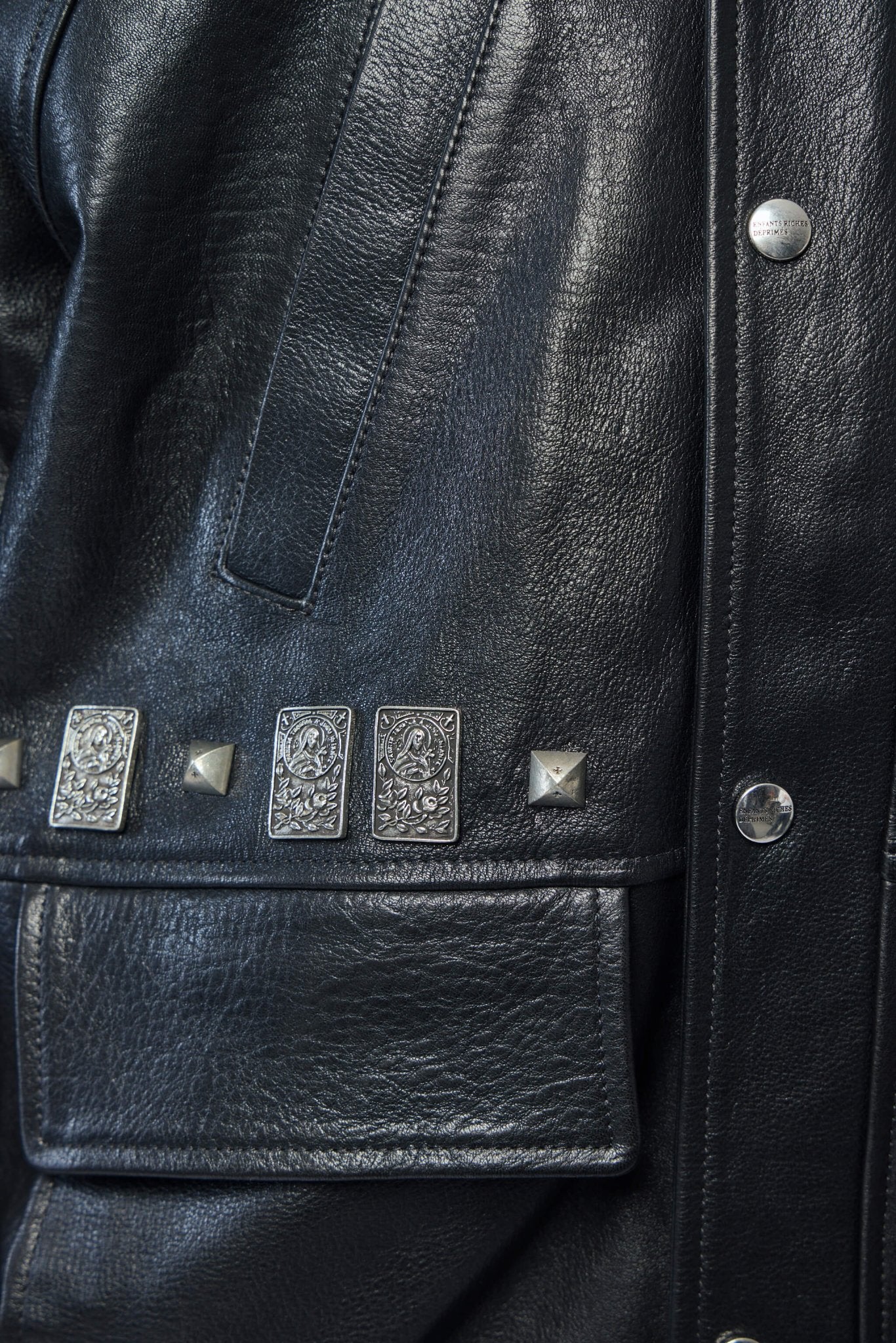 Enfants Riches Déprimés - Prince Phillips Childhood Studded Leather Jacket - LABELS