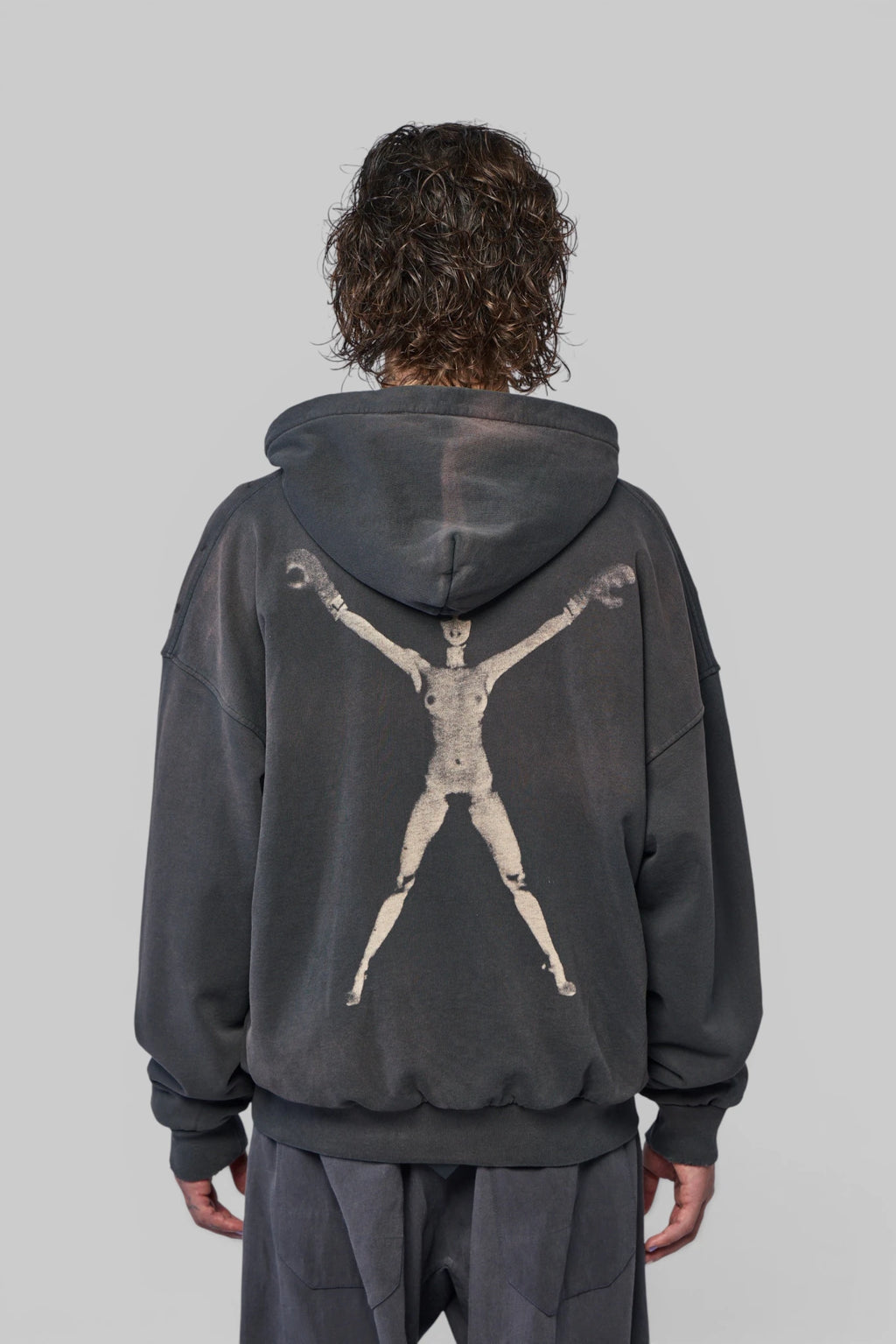 Enfants Riches Déprimés - Stretched Out Thermal Lined Lined Zip Up Hoodie - LABELS