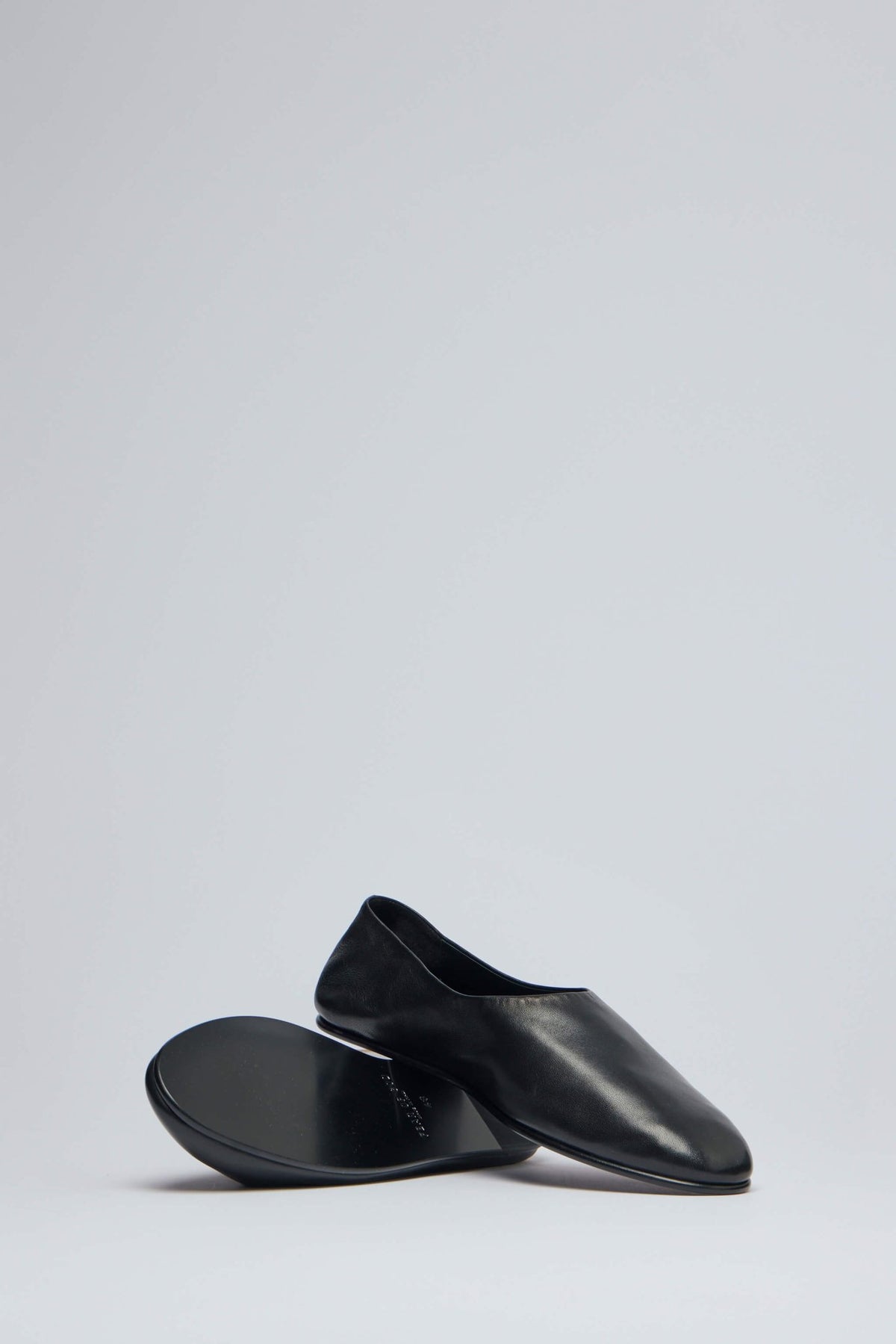 Close-up of Fear Of God Ballerino flats texture and finishing details