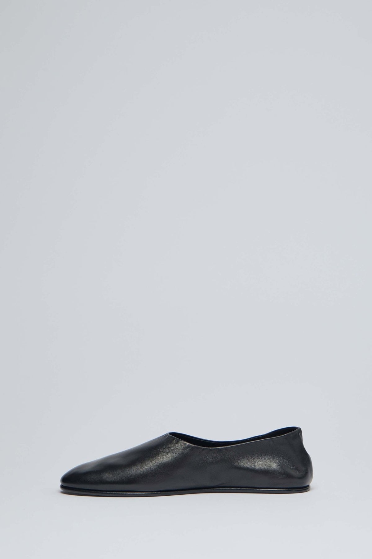Detail shot of Fear Of God Ballerino flats showing premium construction
