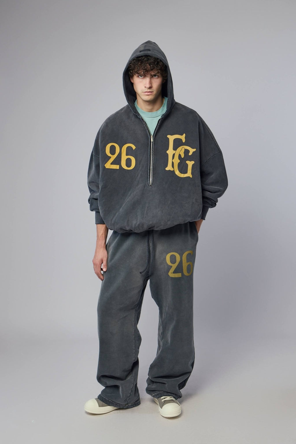 Fear Of God - "Baseball Club" Half Zip Hoodie - LABELS