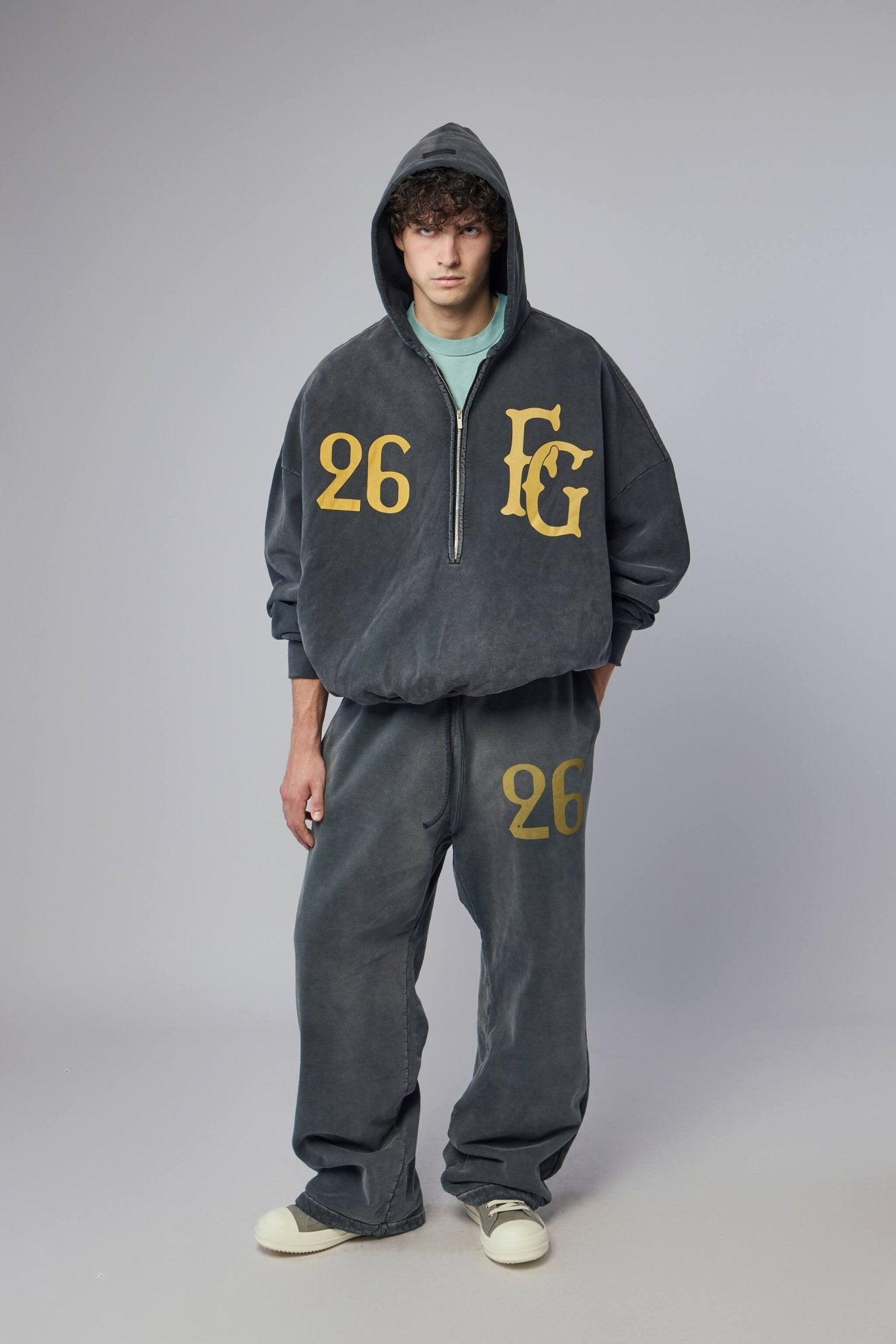 Fear Of God - "Baseball Club" Half Zip Hoodie - LABELS