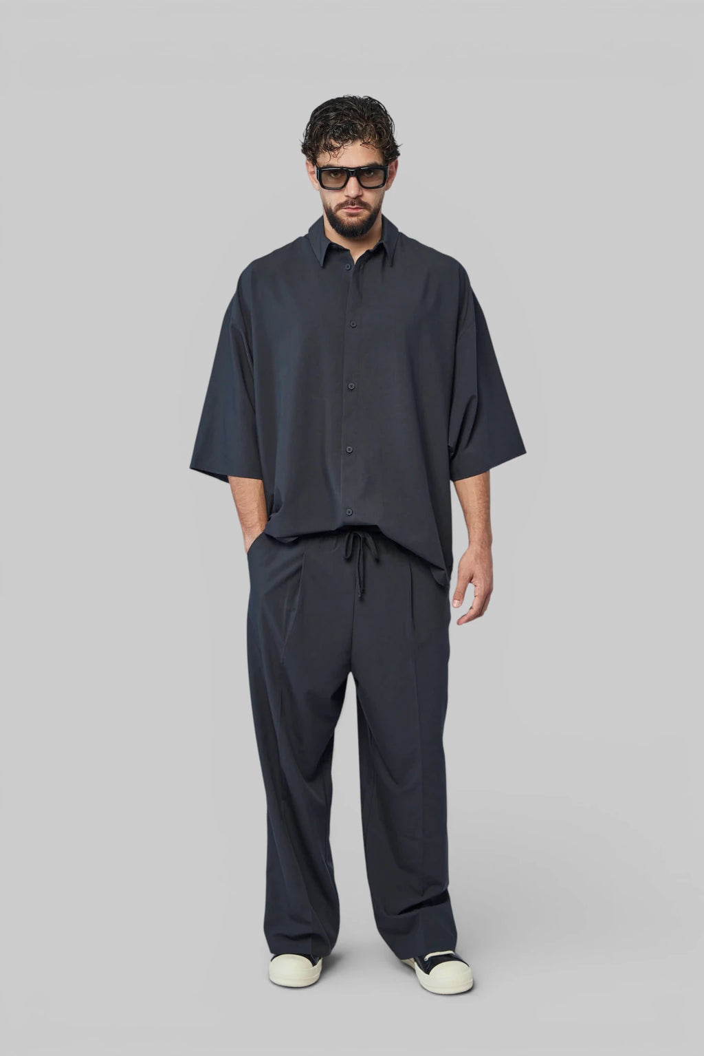 Fear Of God Essentials - 3/4 Sleeve Button Up Shirt - LABELS
