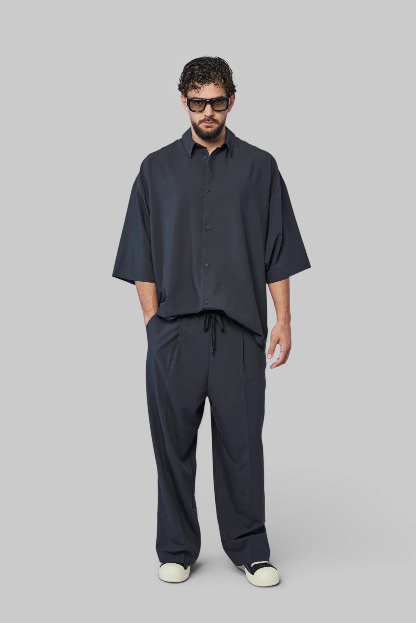 Fear Of God Essentials - 3/4 Sleeve Button Up Shirt - LABELS
