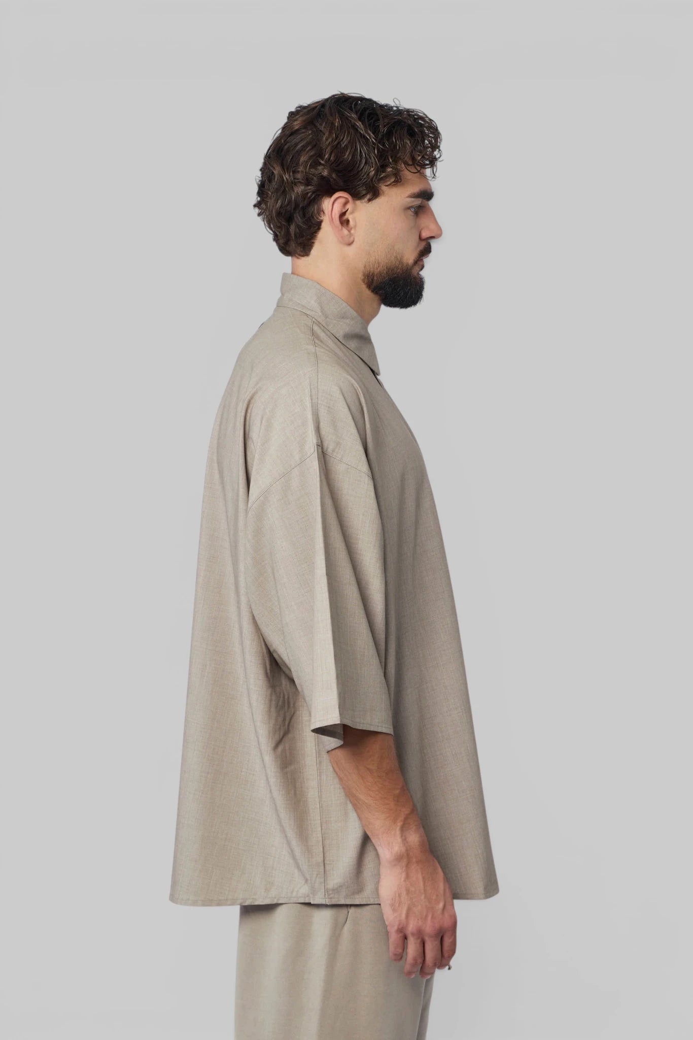 Fear Of God Essentials - 3/4 Sleeve Button Up Shirt - LABELS