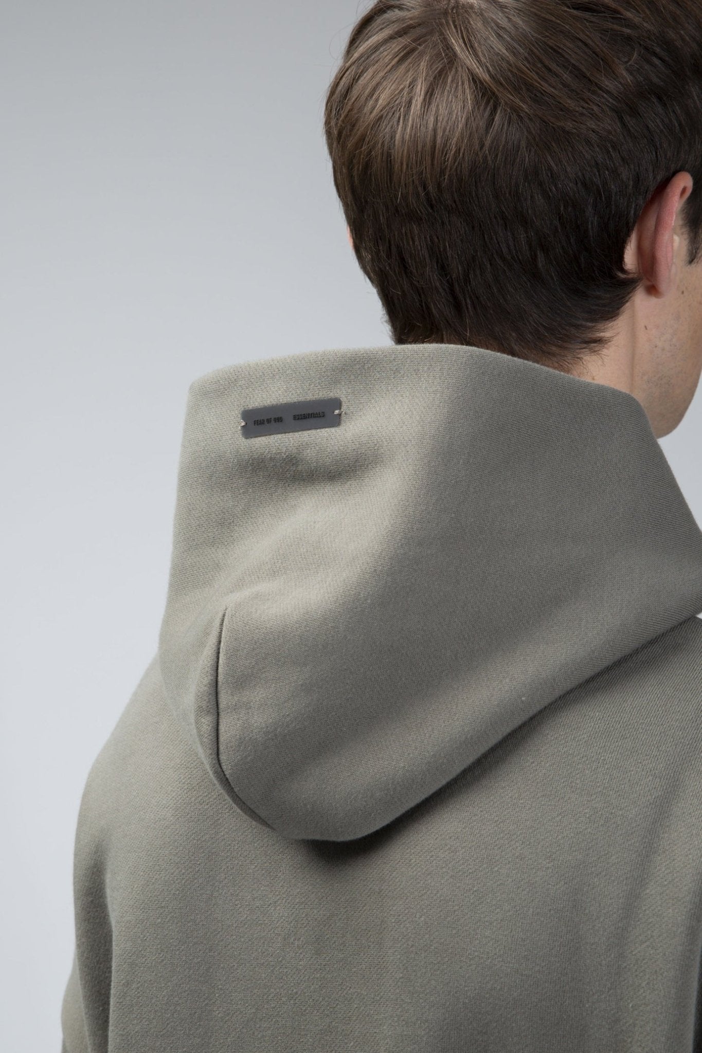 Fear of God Essentials - 90s Fit Fleece Hoodie Moss - LABELS