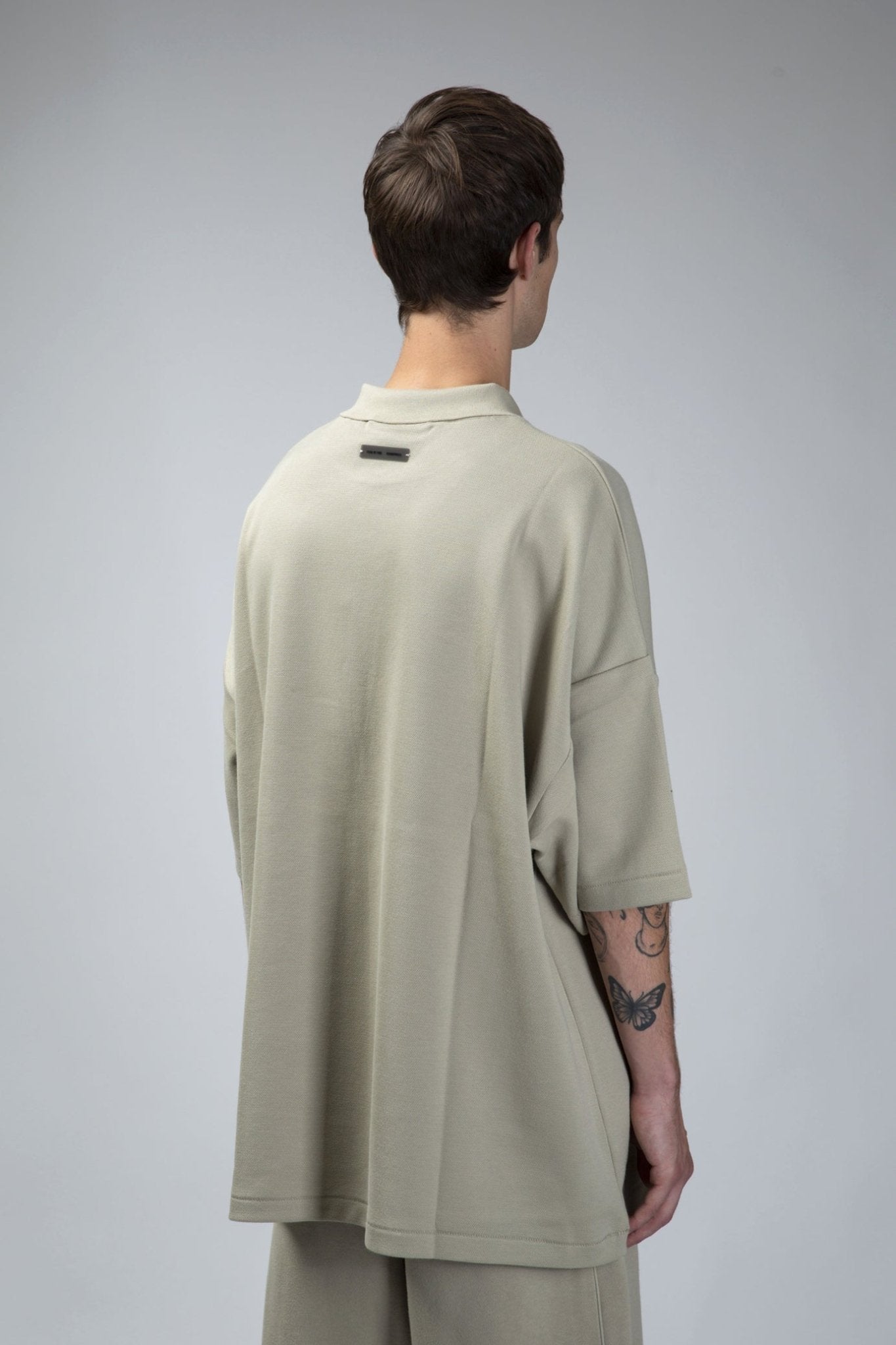 Fear of God Essentials - 90s Fit Piquet SS Polo Abbey Stone - LABELS