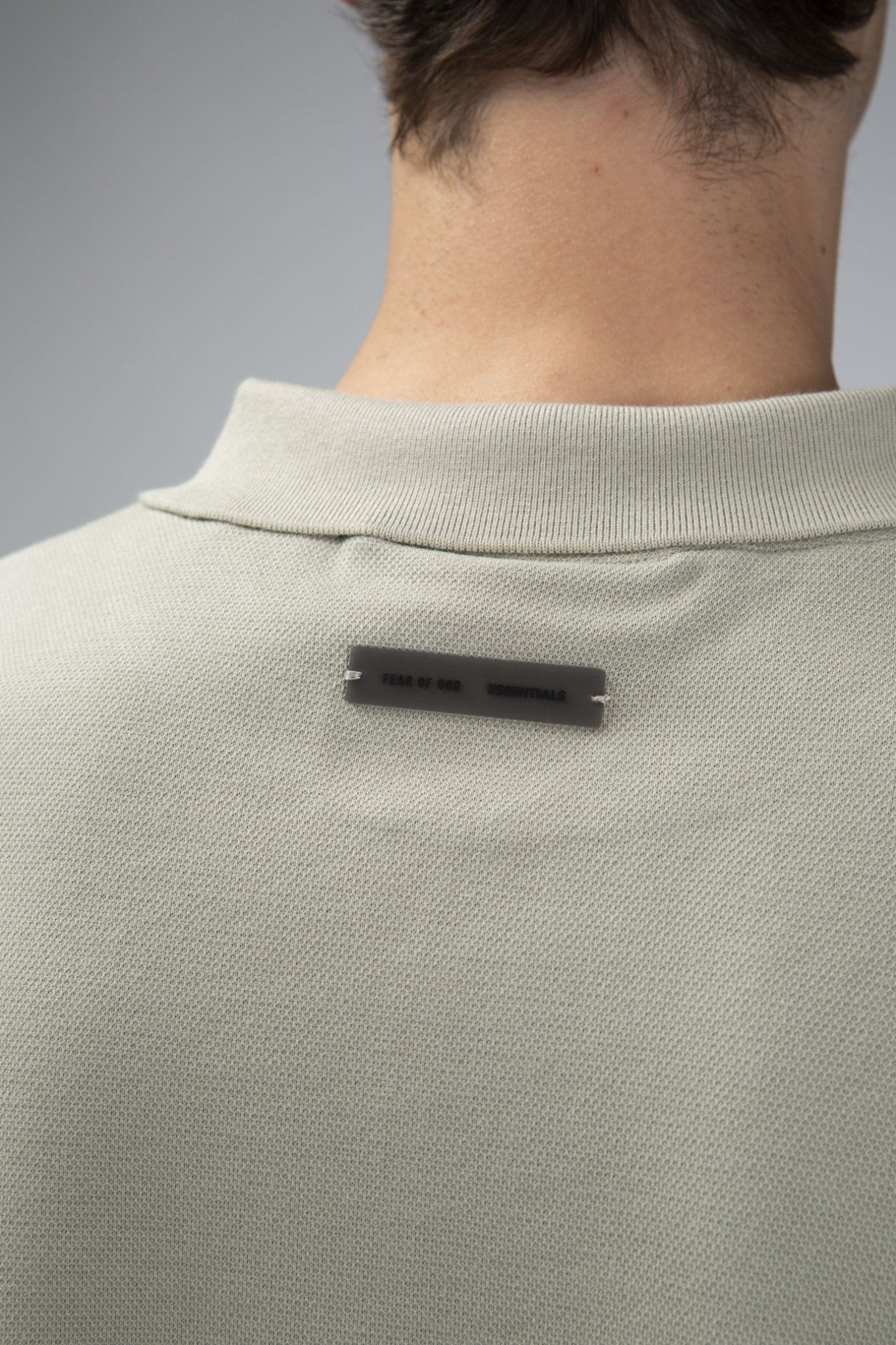 Fear of God Essentials - 90s Fit Piquet SS Polo Abbey Stone - LABELS