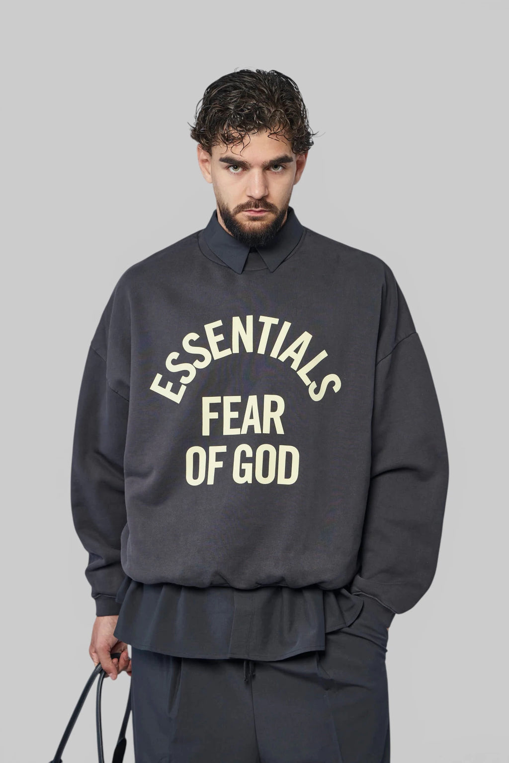 Fear Of God Essentials - Campus 90's Crewneck Sweatshirt - LABELS