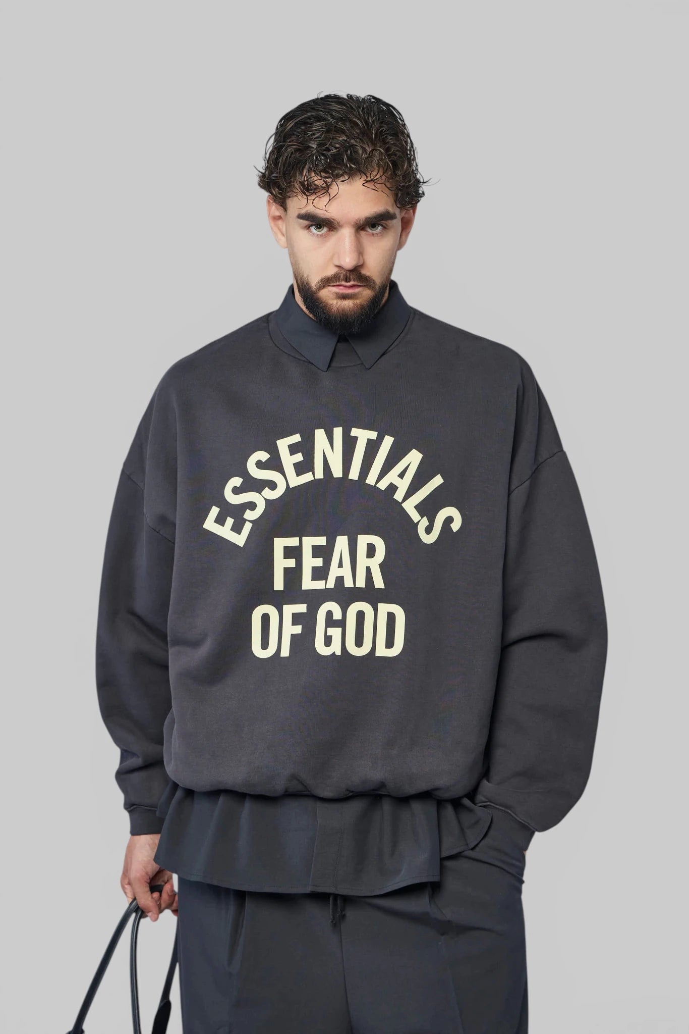 Fear Of God Essentials - Campus 90's Crewneck Sweatshirt - LABELS