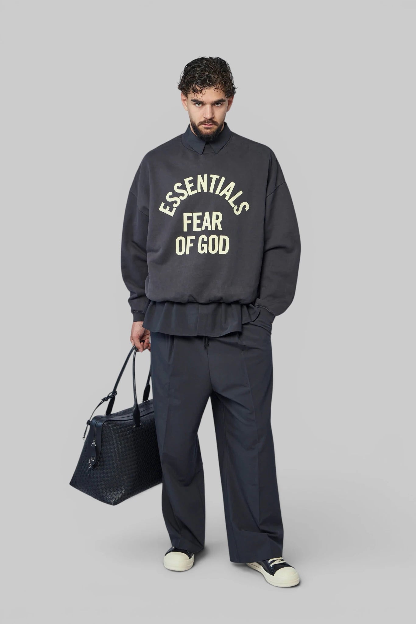 Fear Of God Essentials - Campus 90's Crewneck Sweatshirt - LABELS
