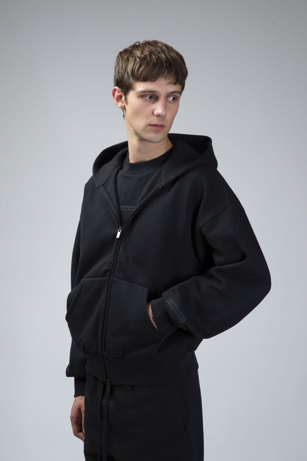 Fear of God Essentials - Classic Fit Fleece Zip - Up Hoodie - LABELS