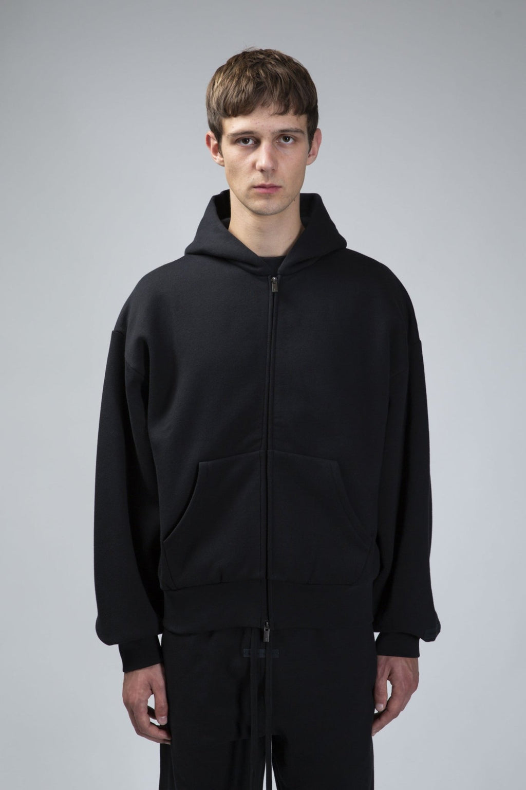 Fear of God Essentials - Classic Fit Fleece Zip - Up Hoodie - LABELS