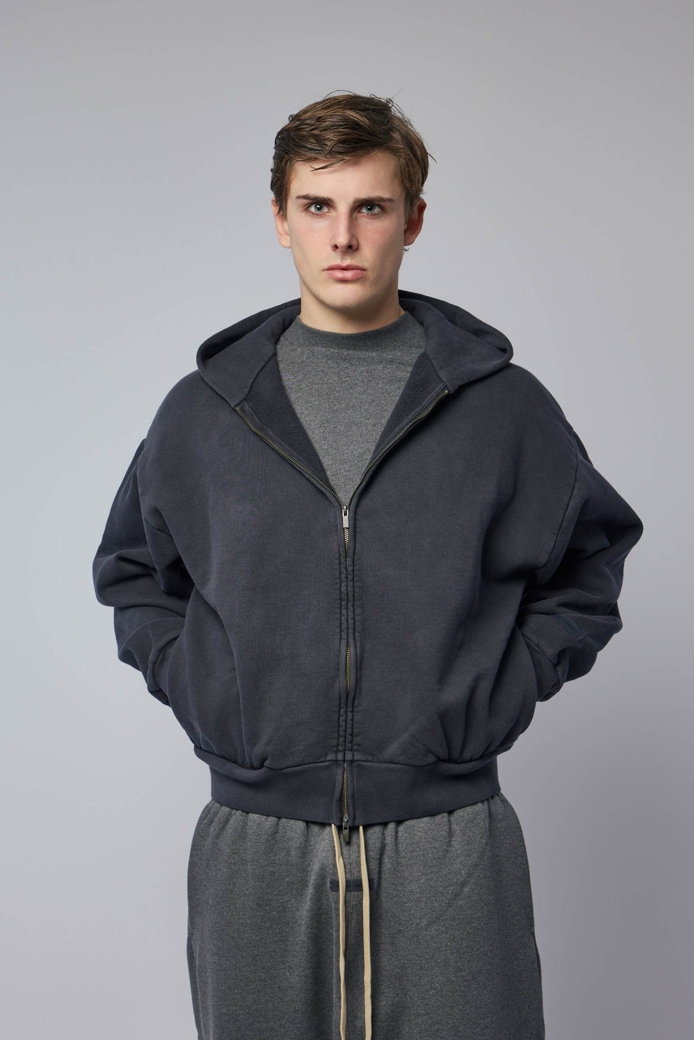 Fear of God Essentials - Classic Full Zip Hoodie - LABELS