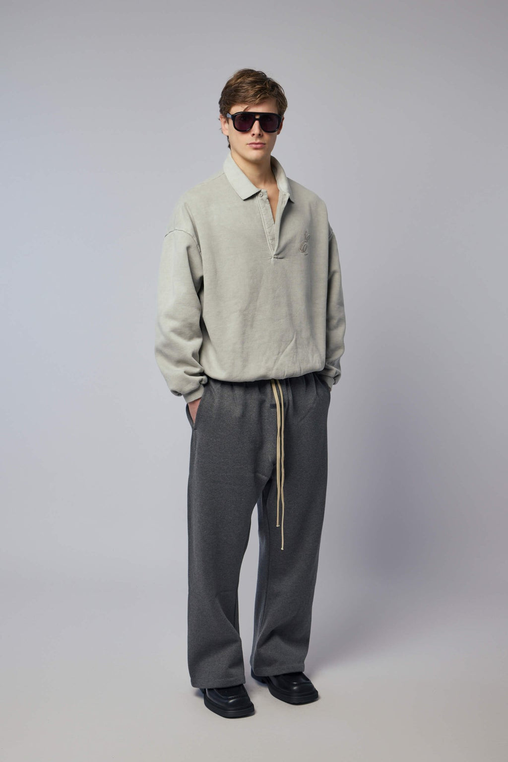 Fear Of God Essentials - Classic Polo Sweatshirt - LABELS