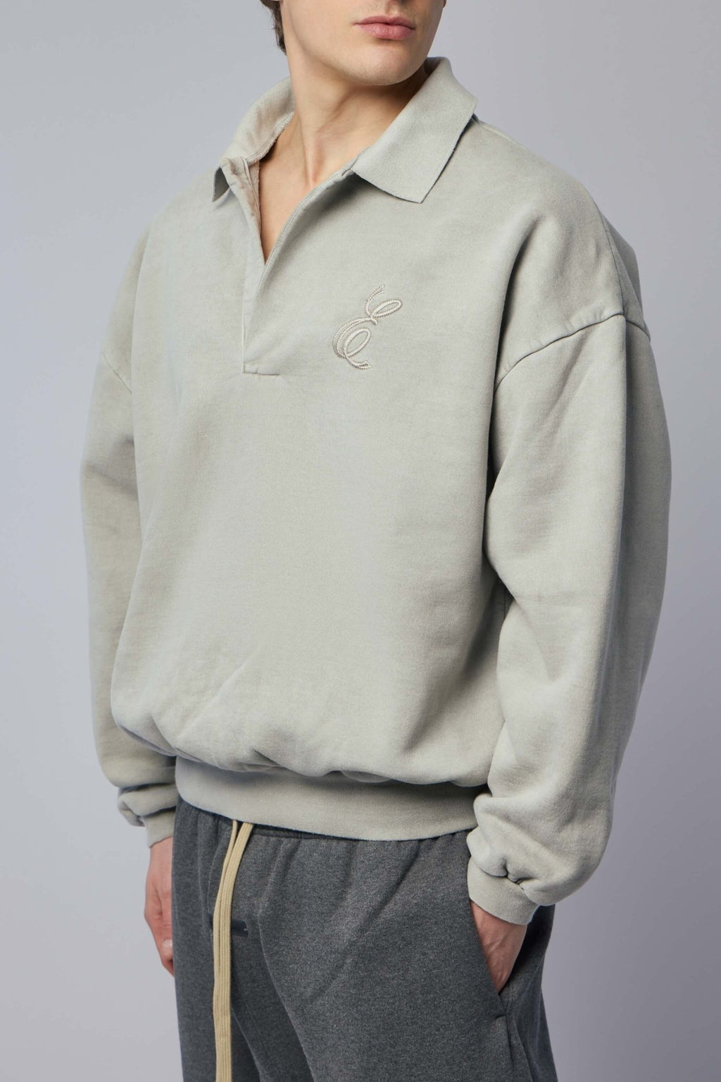 Fear Of God Essentials - Classic Polo Sweatshirt - LABELS