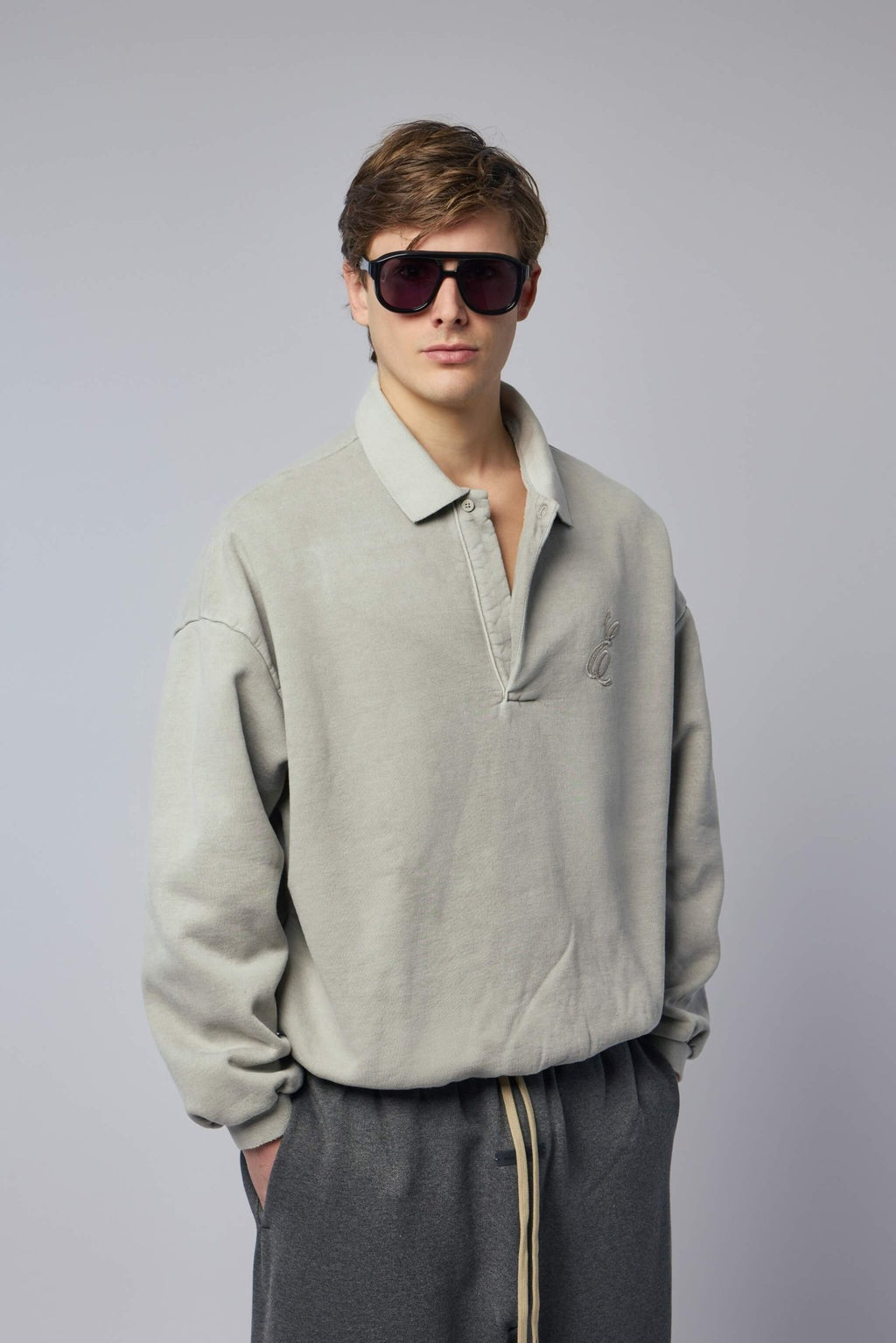 Fear Of God Essentials - Classic Polo Sweatshirt - LABELS