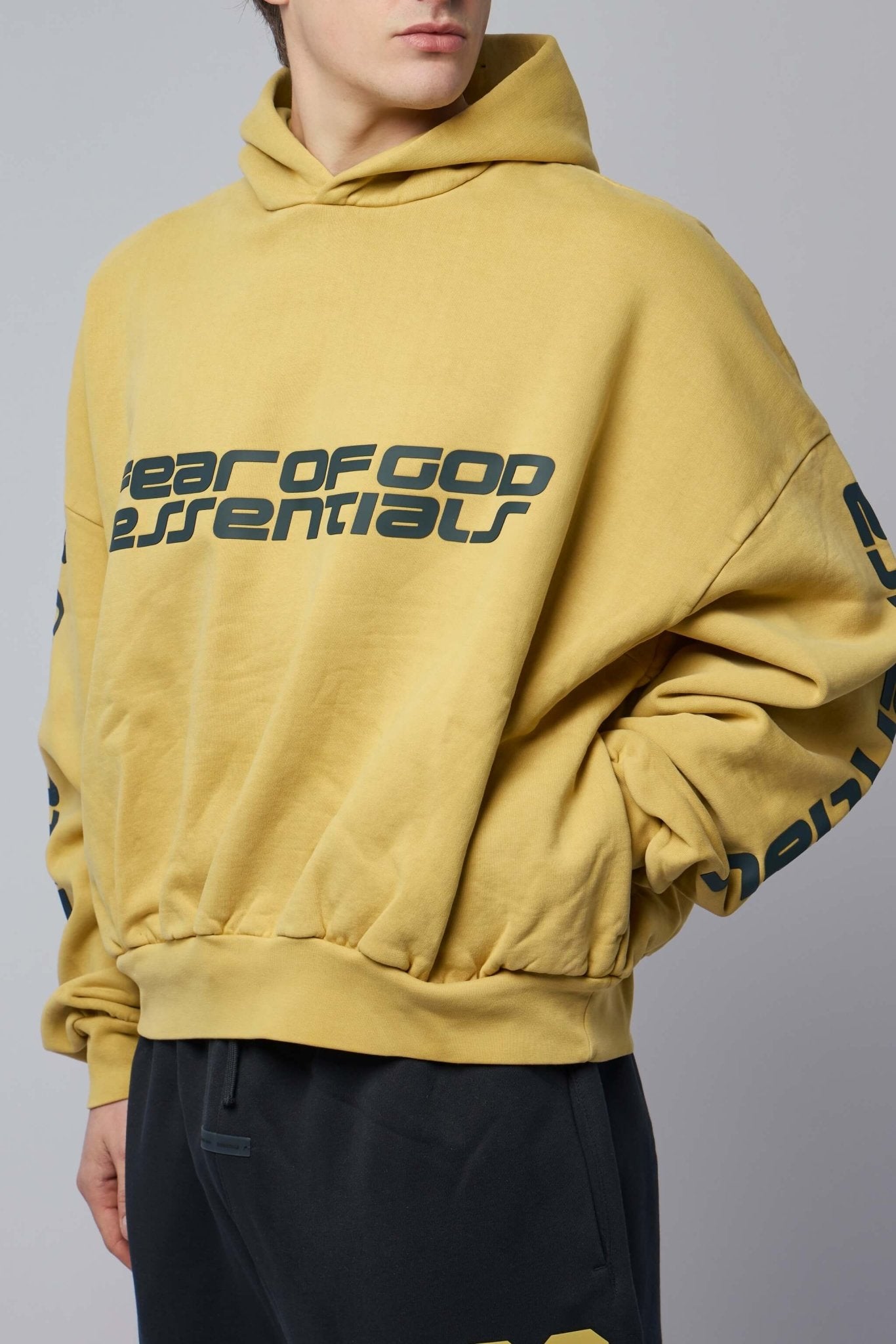 Fear of God Essentials - Cropped Relaxed Hoodie - LABELS
