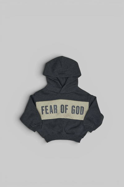Kids Cropped Relaxed Panelled Hoodie