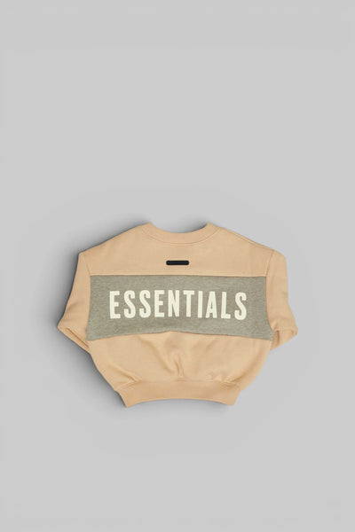 Kids Cropped Relaxed Panelled Sweatshirt