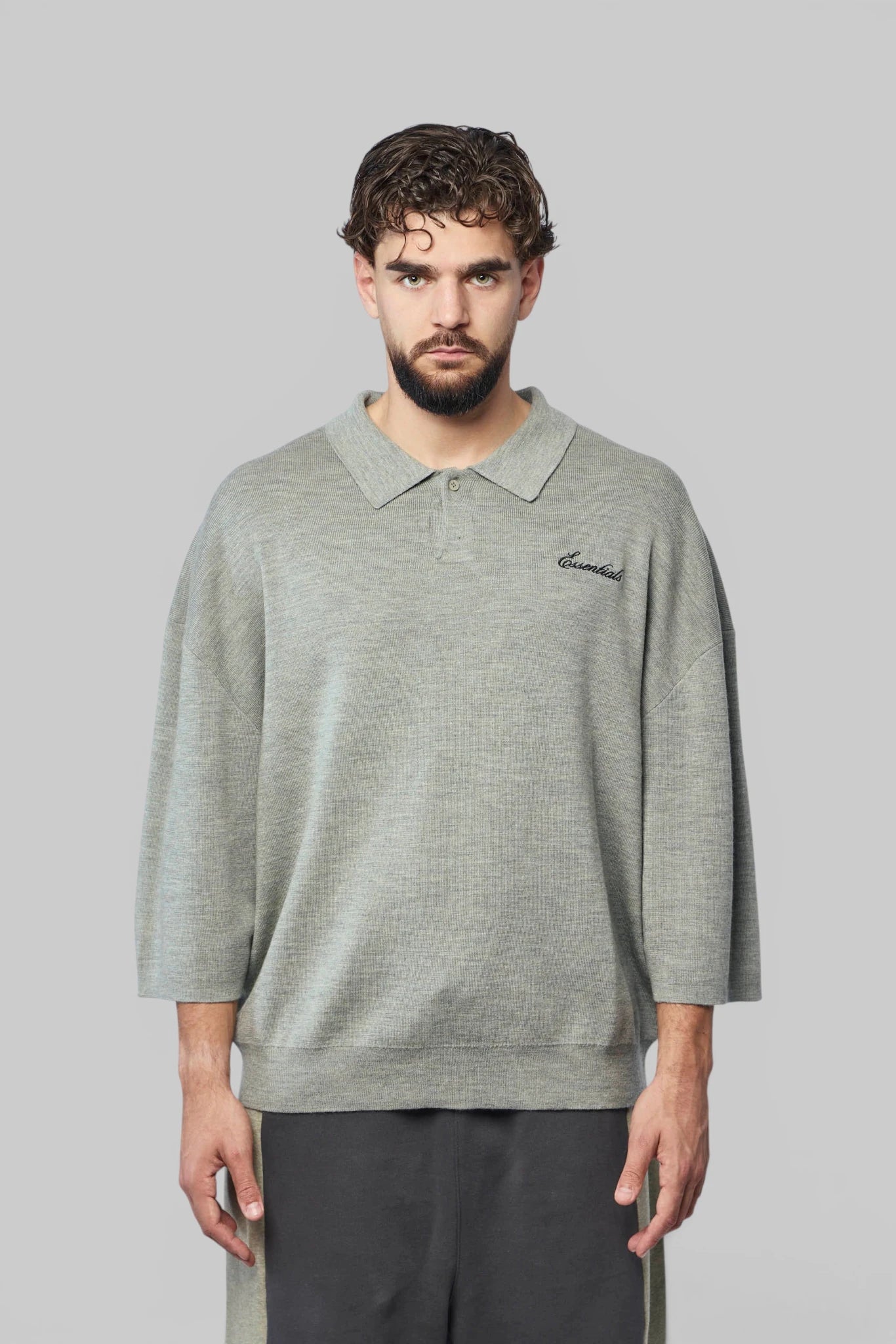Fear Of God Essentials - Signature 3/4 Sleeve 90's Knit Polo - LABELS