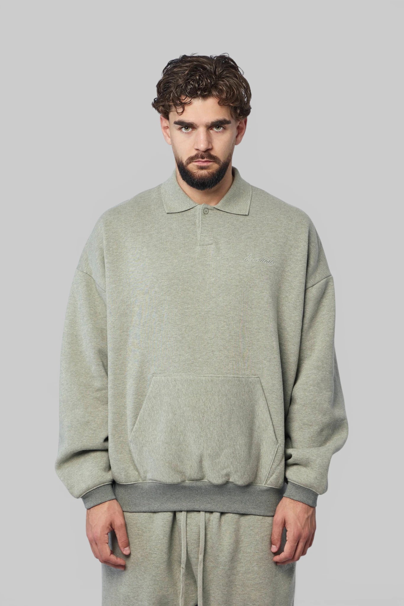 Fear Of God Essentials - Signature 90's Polo Sweatshirt - LABELS