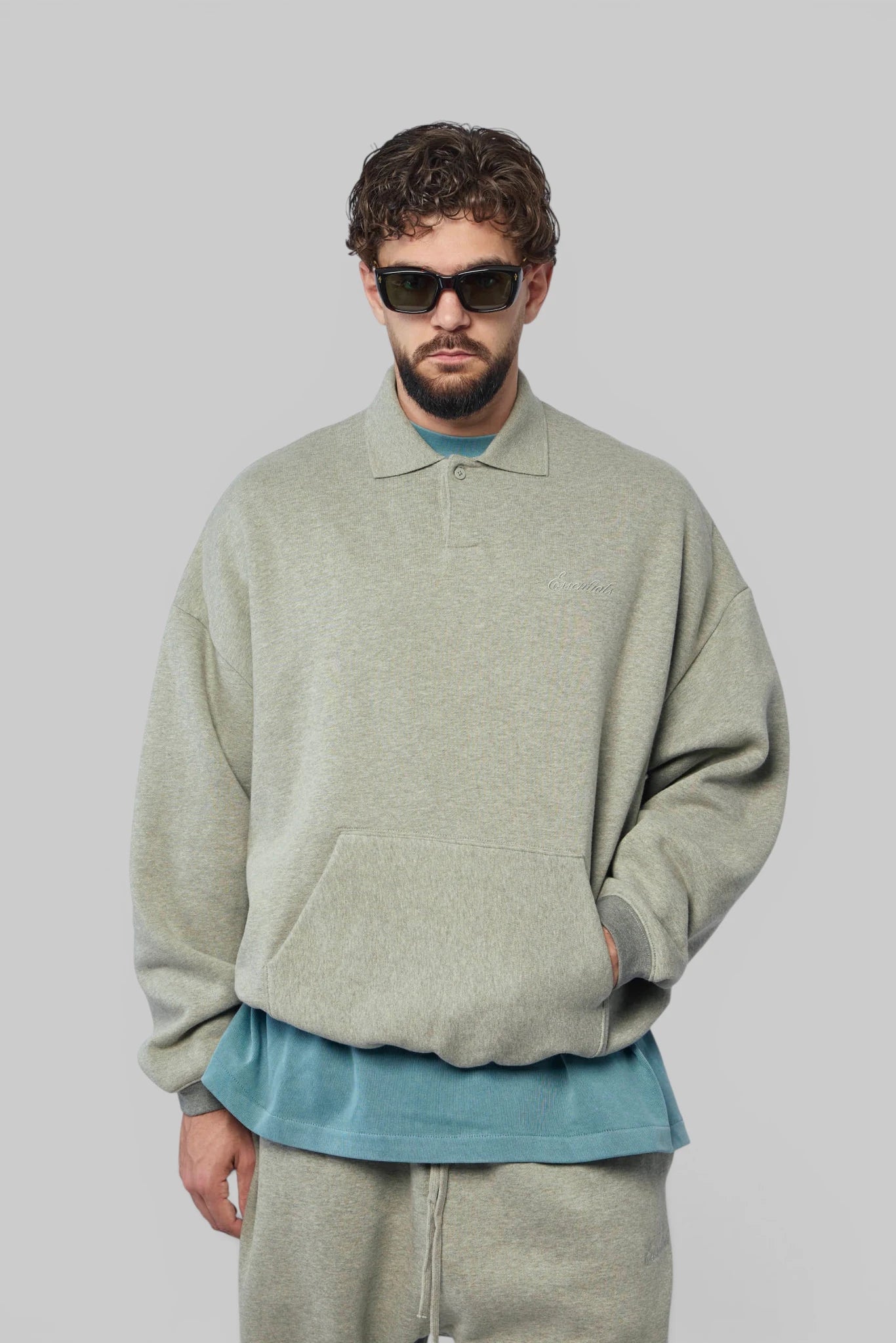 Fear Of God Essentials - Signature 90's Polo Sweatshirt - LABELS