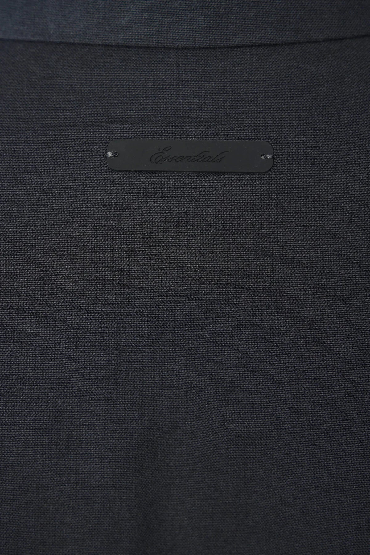 Fear Of God Essentials Signature Button Up Shirt styled with sweatpants