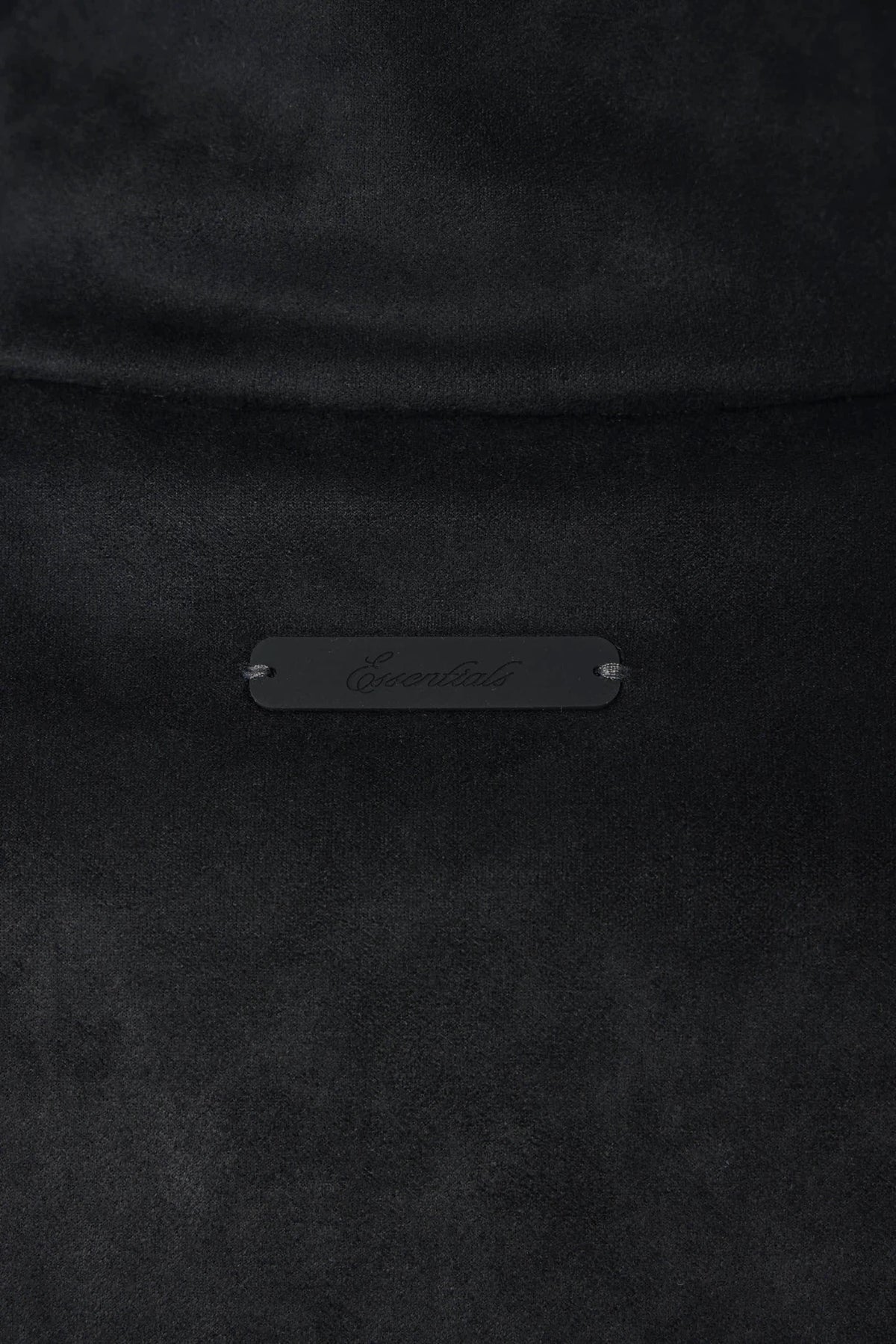 Fear Of God Essentials track jacket fabric texture close-up