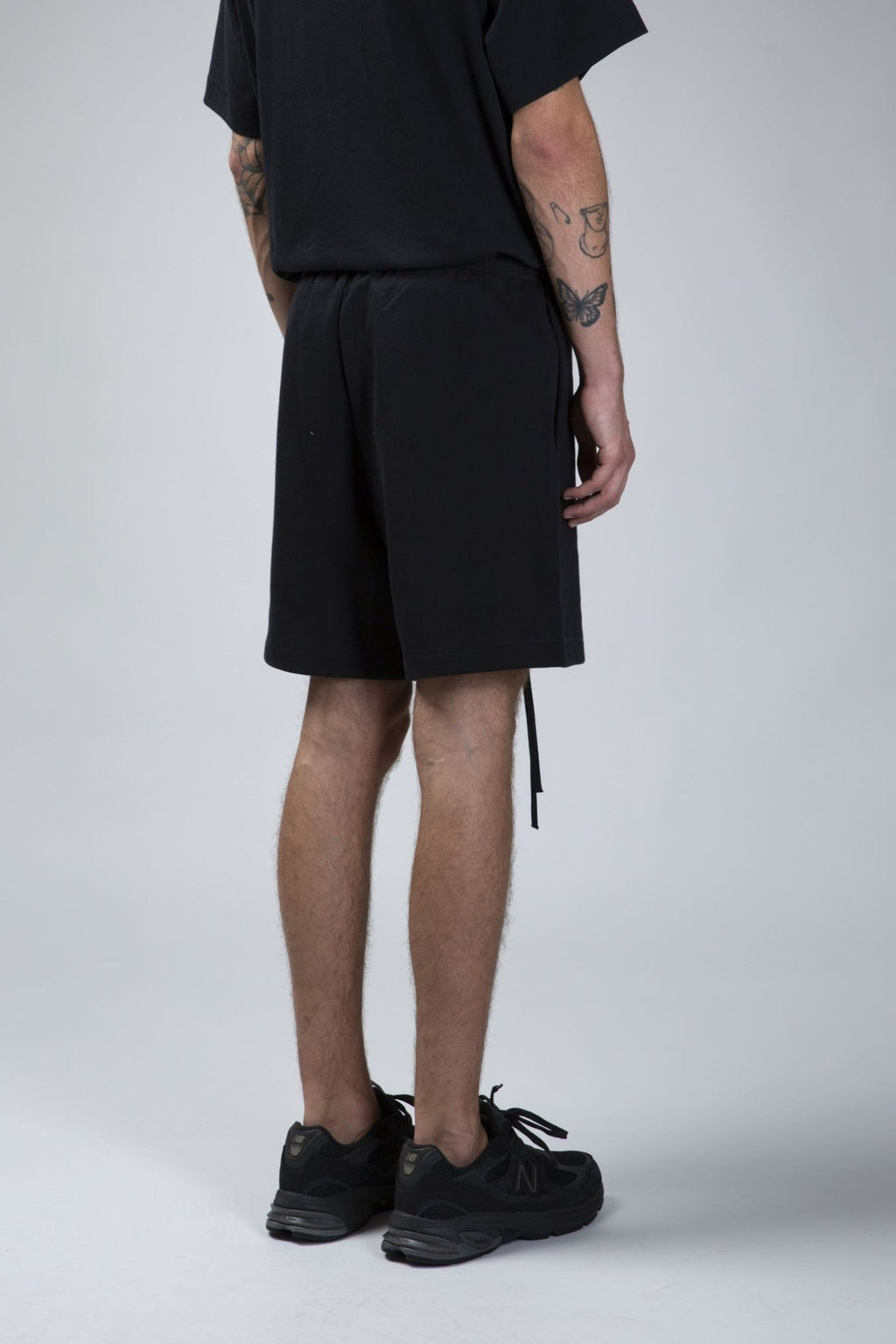 Fear of God Essentials - Soccer Fleece Shorts - Jet Black - LABELS