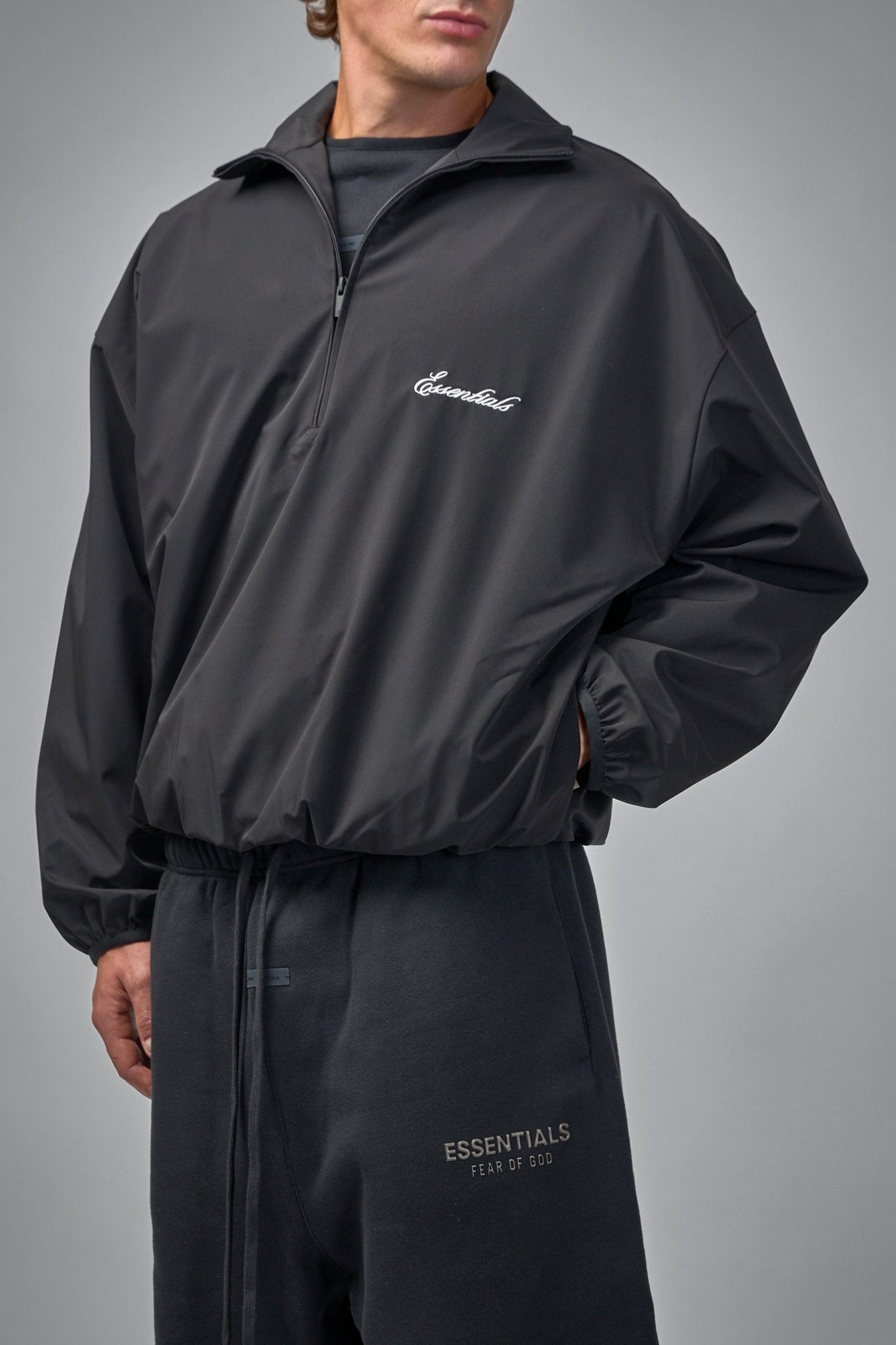 Fear of God Essentials - Sporty Nylon Half - Zip - LABELS