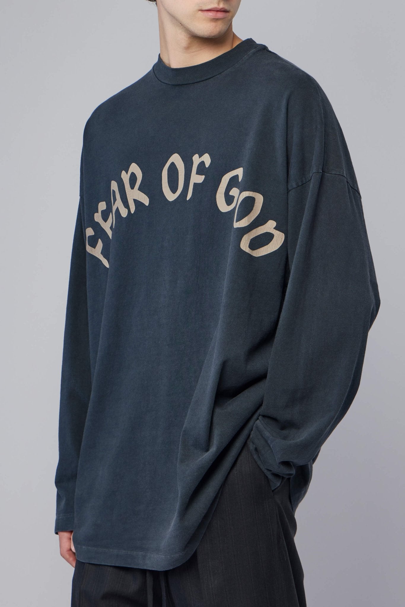 Fear Of God - "fear Of God, F Of G" Ls Tee - LABELS