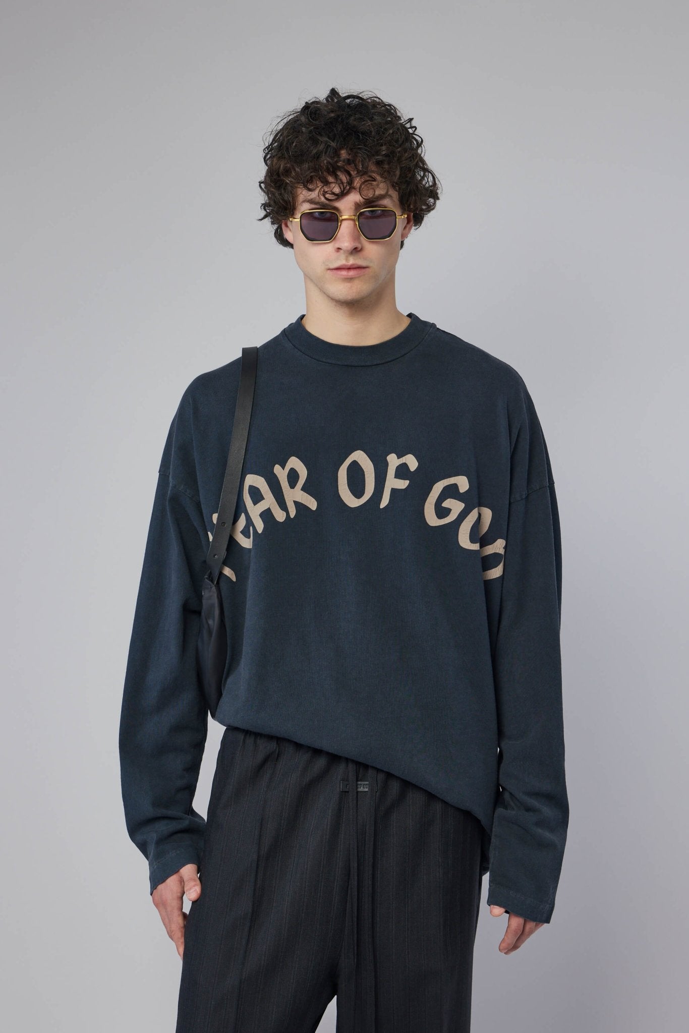 Fear Of God - "fear Of God, F Of G" Ls Tee - LABELS